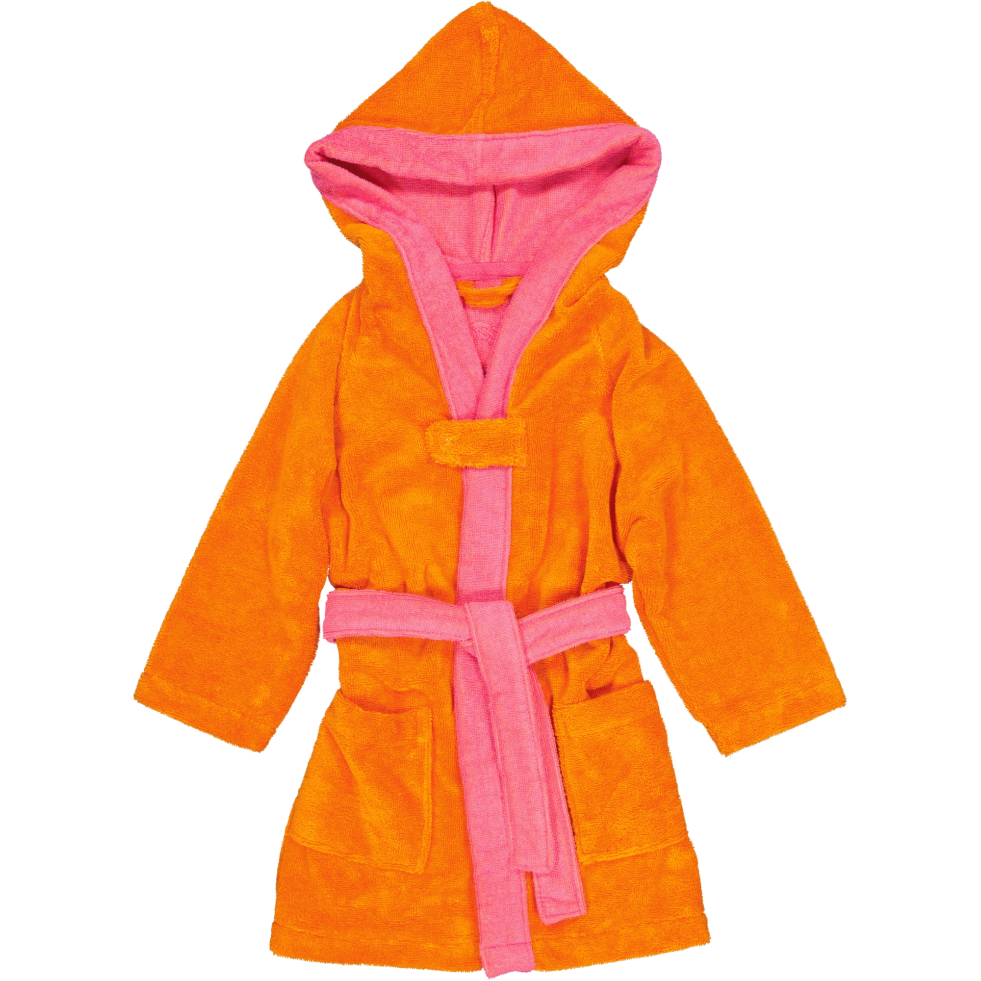 Vossen Bademäntel Kinder Kapuze Bixie electric orange/prim rose - 0006