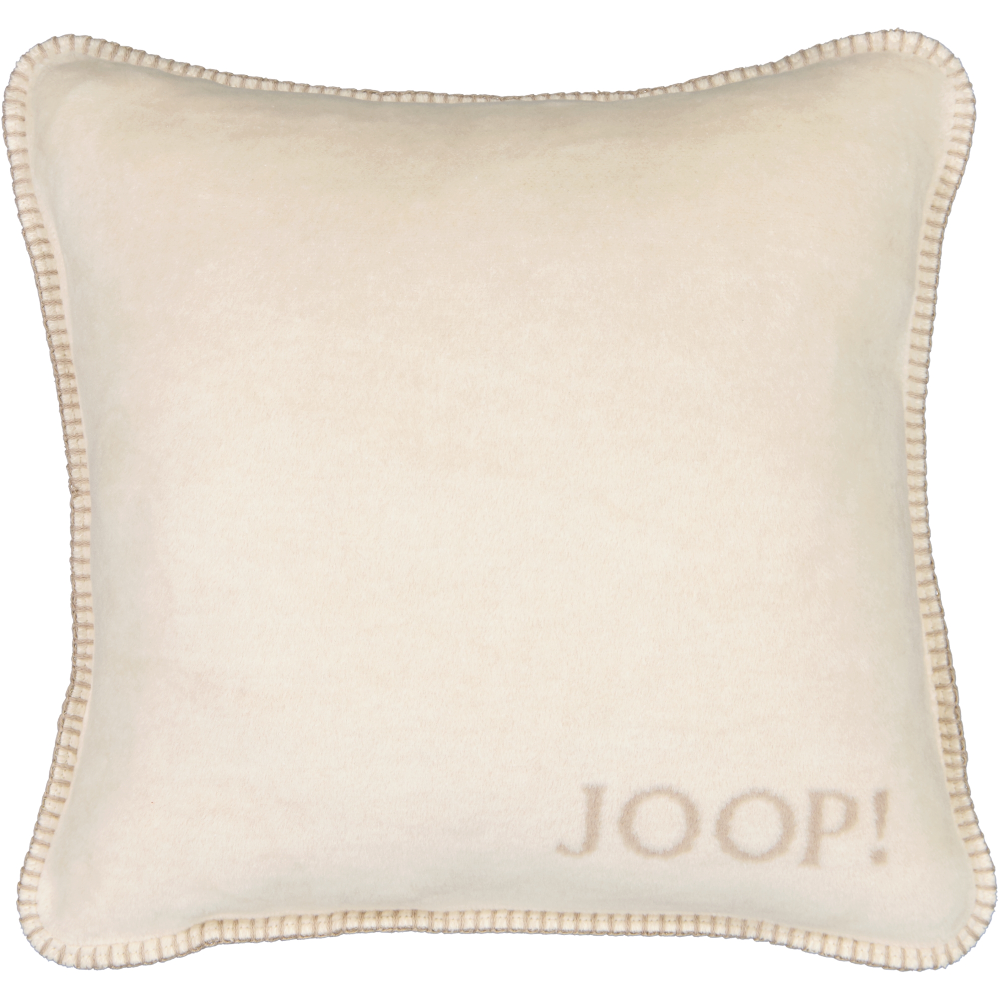 JOOP! Kissenhülle Uni-Doubleface - Größe: 50x50 cm - Farbe: Pergament-Sand