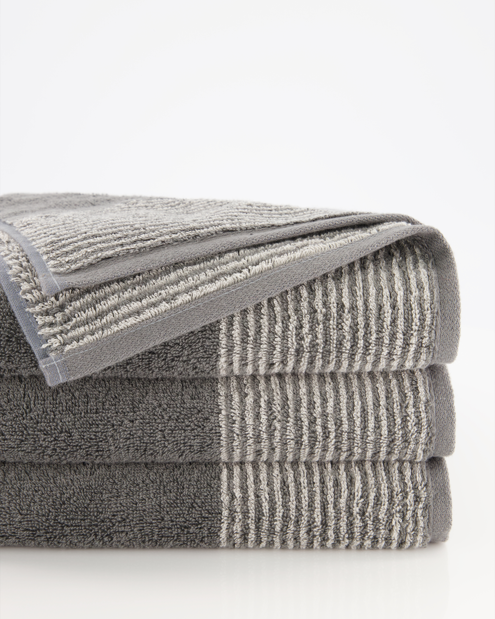 Cawö - Luxury Home Two-Tone 590 - Farbe: schiefer - 77 - Handtuch 50x100 cm