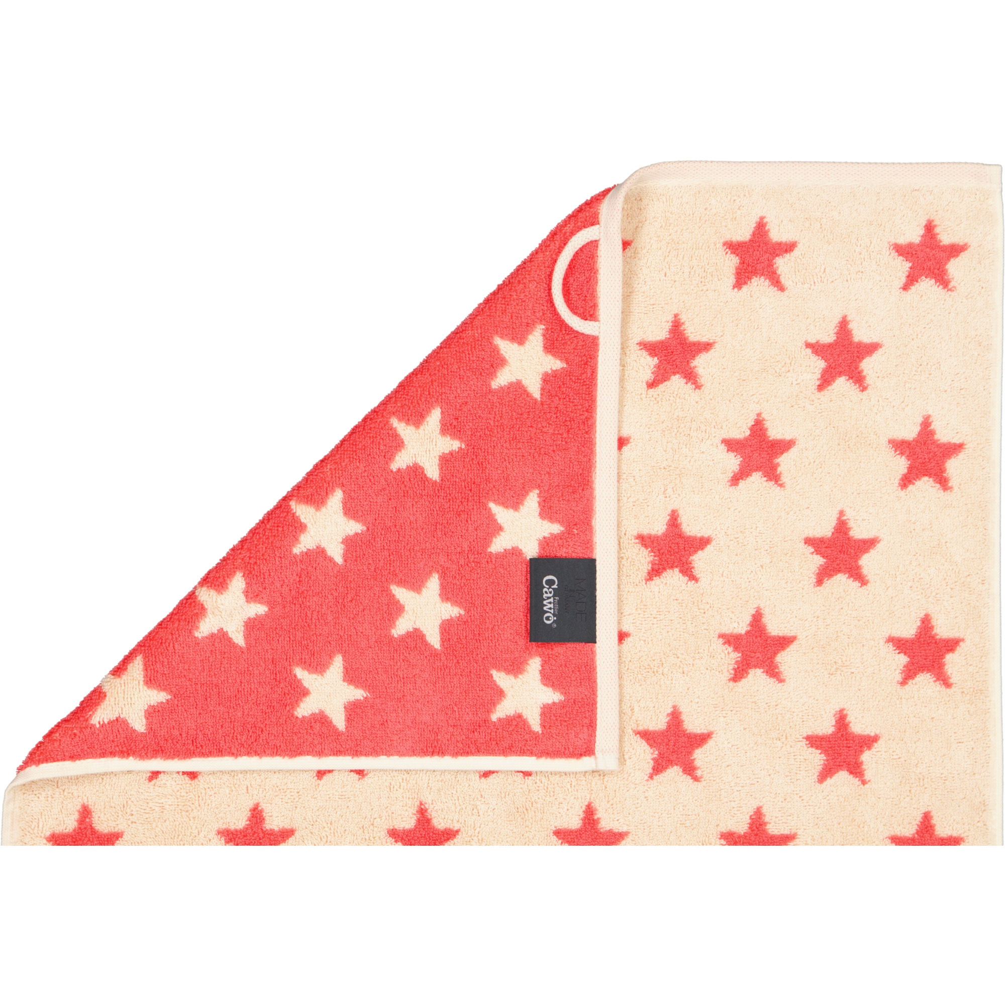 Cawö Handtücher NEW STARS Sterne klein 6261 beige/pink - 32