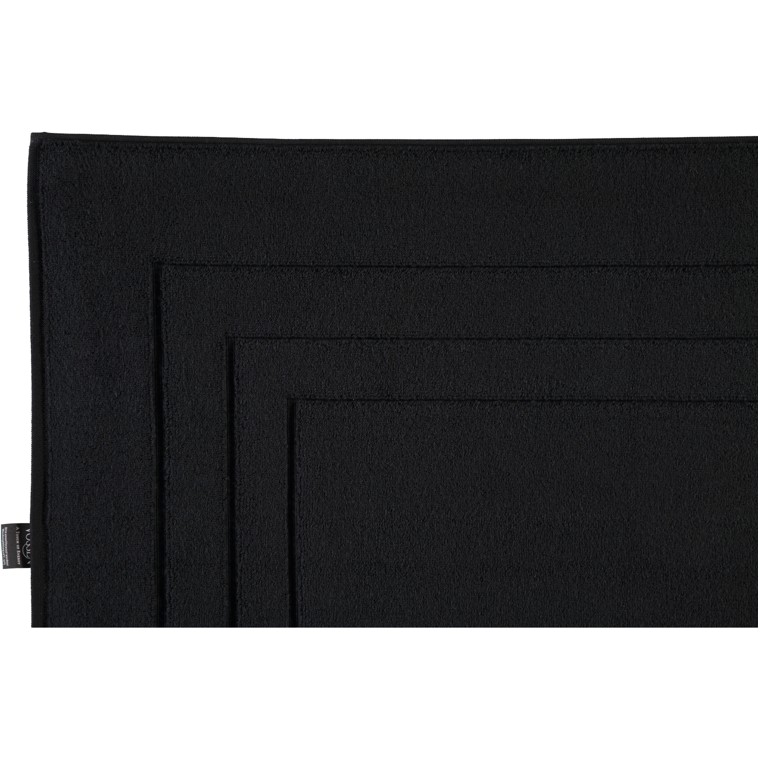 Vossen Badematten Feeling schwarz - 7900 - 60x100 cm