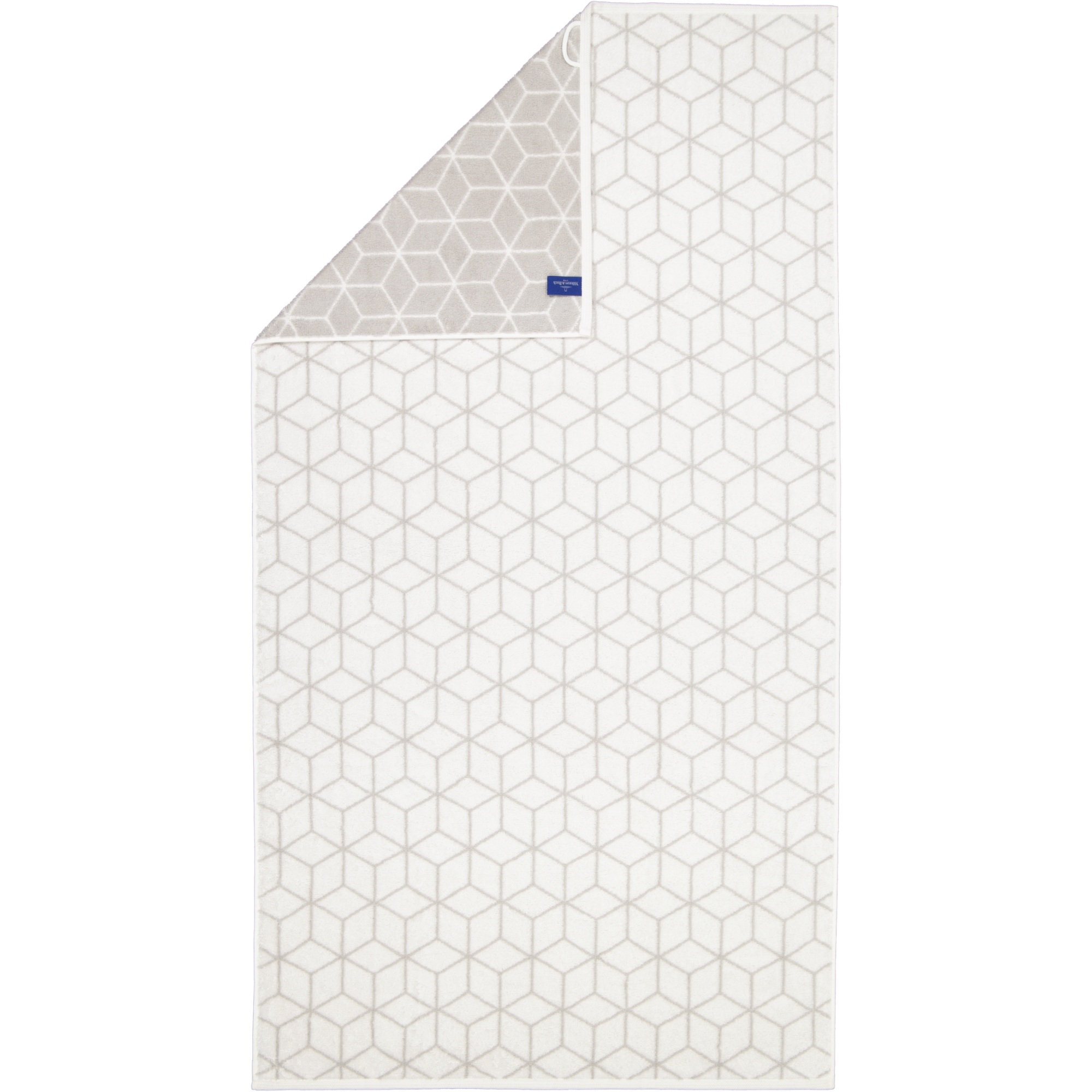 Villeroy & Boch Handtücher Coordinates Carré 2557 - Farbe: brilliant white - 76 - Duschtuch 80x150 cm