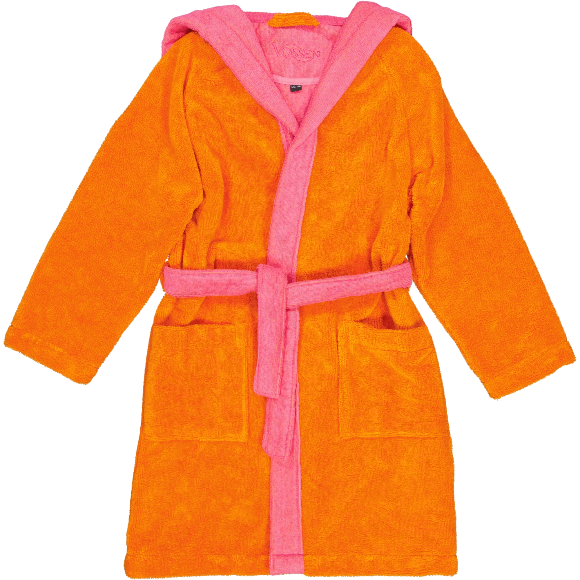 Vossen Bademäntel Kinder Kapuze Bixie electric orange/prim rose - 0006