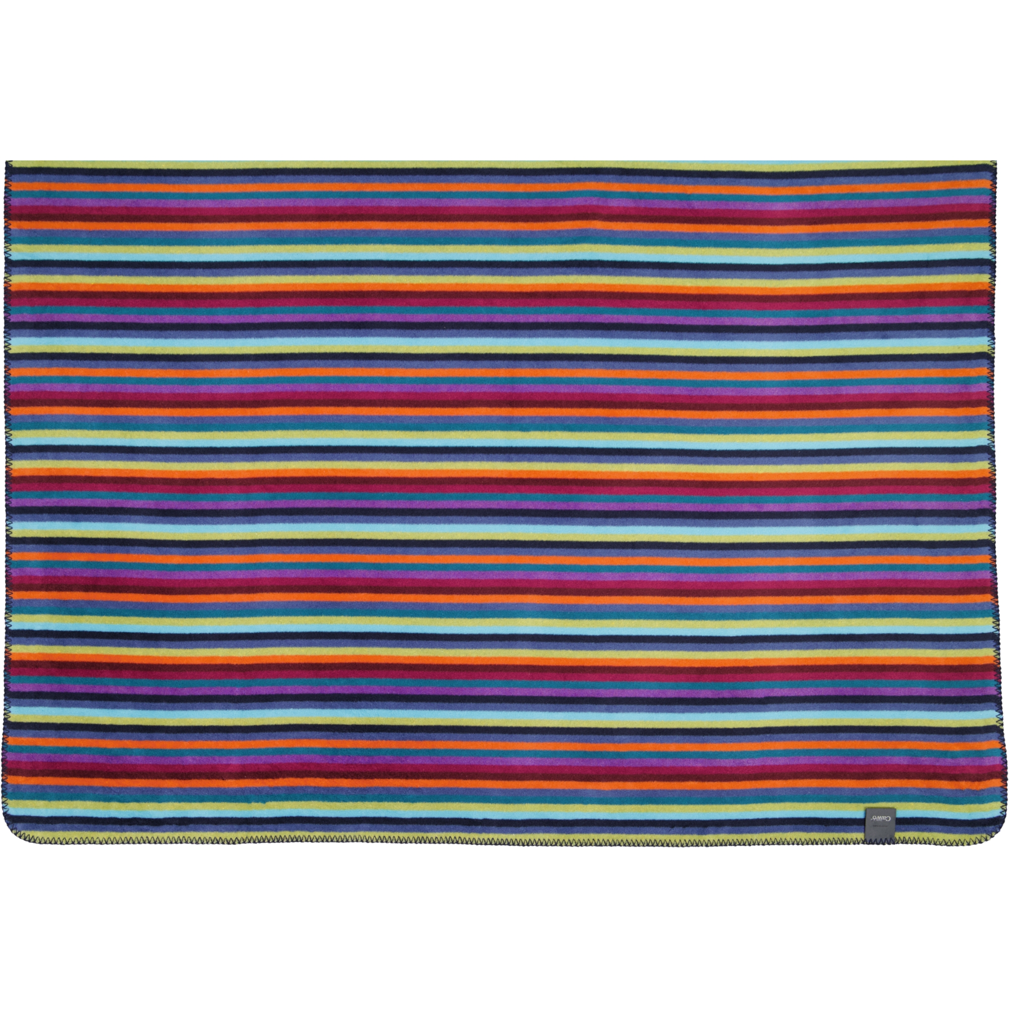 Cawö Wohndecken Lifestyle Streifen 70480 multicolor dunkel - 84 - 150x200 cm
