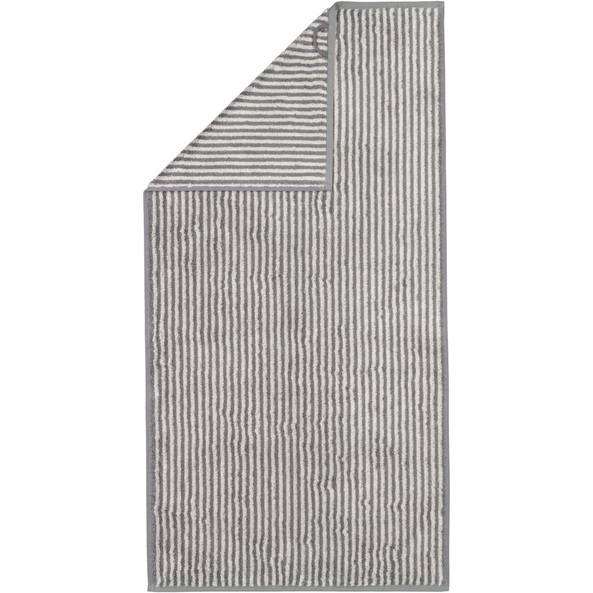 Cawö Handtücher Two-Tone Stripes 480 schiefer - 77