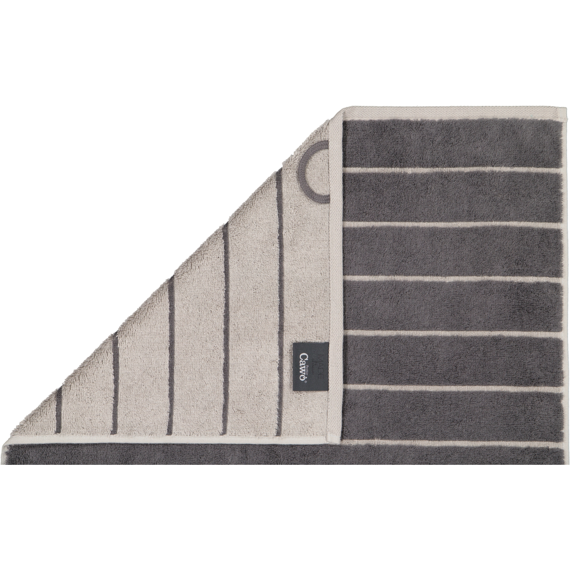 Cawö Handtücher Balance Doubleface 6232 anthrazit - 73 - Handtuch 50x100 cm