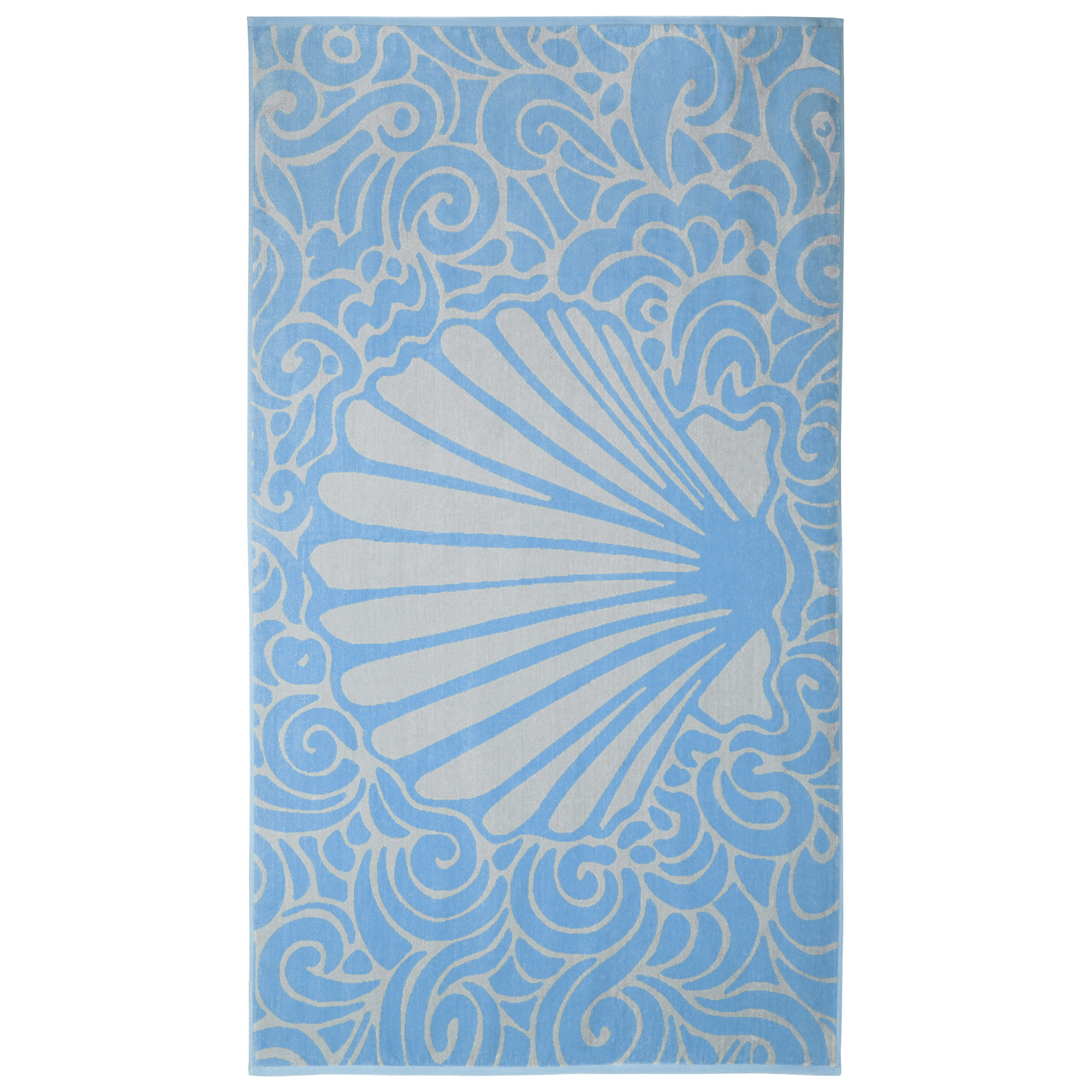 Vossen Strandtücher Aqua Flow pacific pearl - 0002 - Strandtuch 100x180 cm