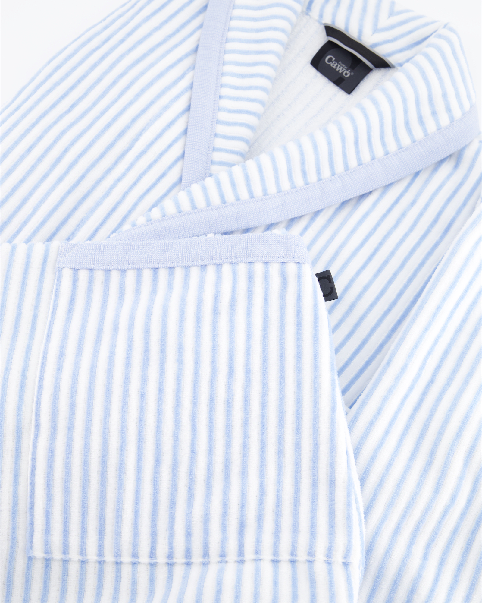 Cawö Bademäntel Damen Schalkragen 3423 mittelblau - 11