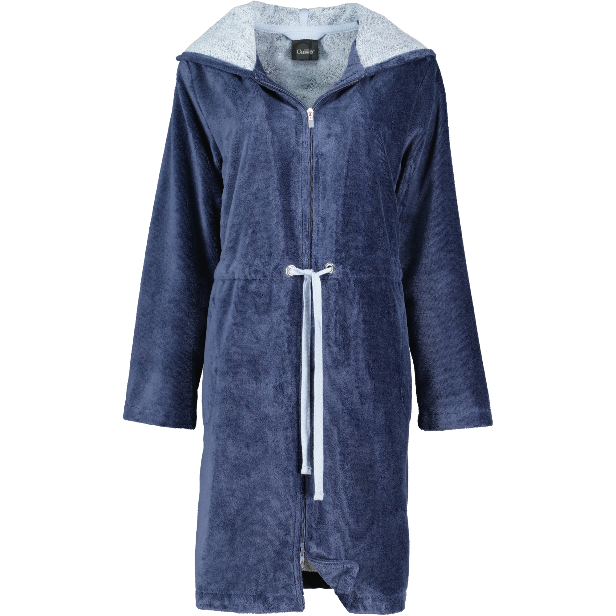 Cawö Home Bademäntel Damen Kurzmantel mit Kapuze Cawö Home 822 sea - 10 - XS