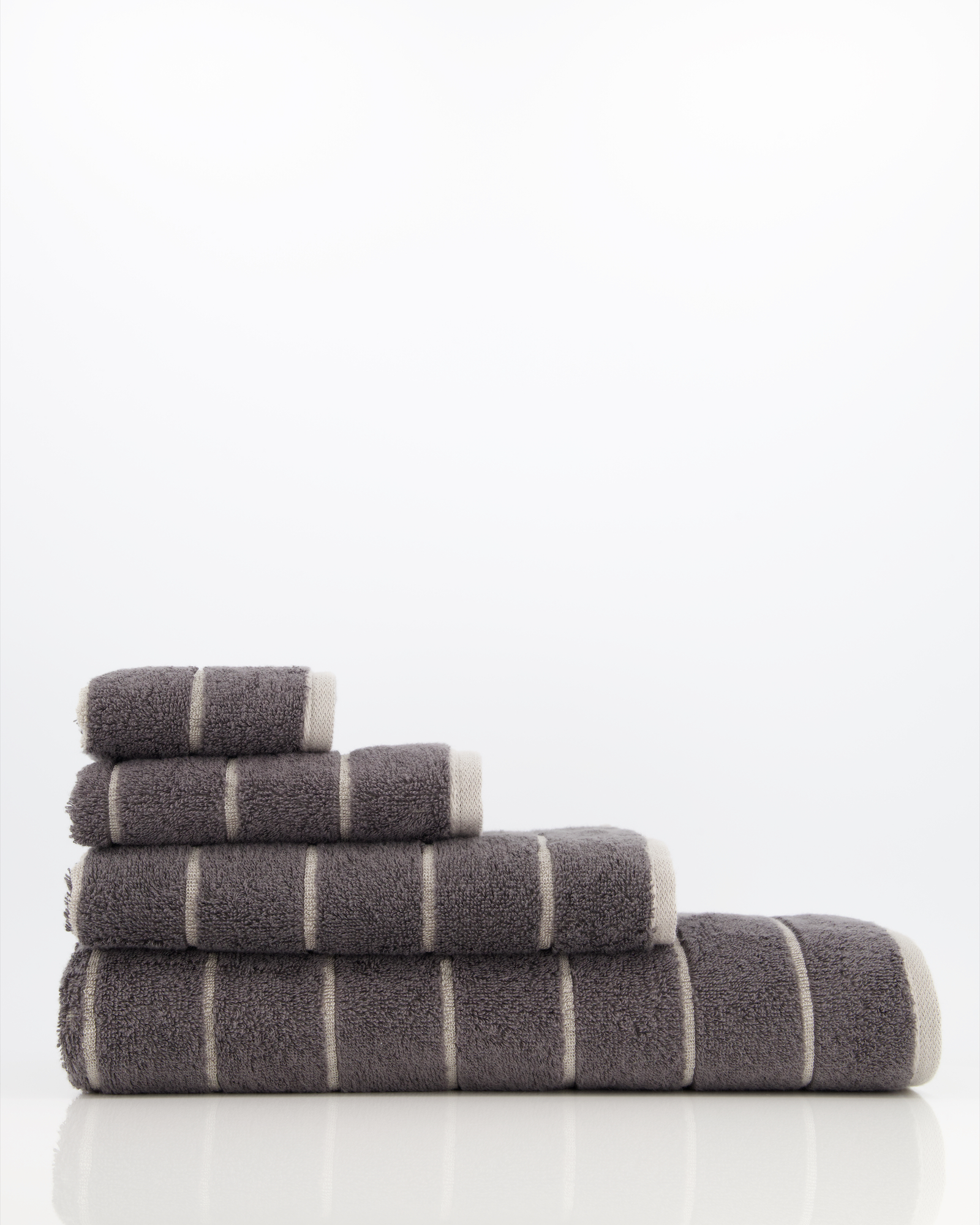 Cawö Handtücher Balance Doubleface 6232 anthrazit - 73 - Handtuch 50x100 cm
