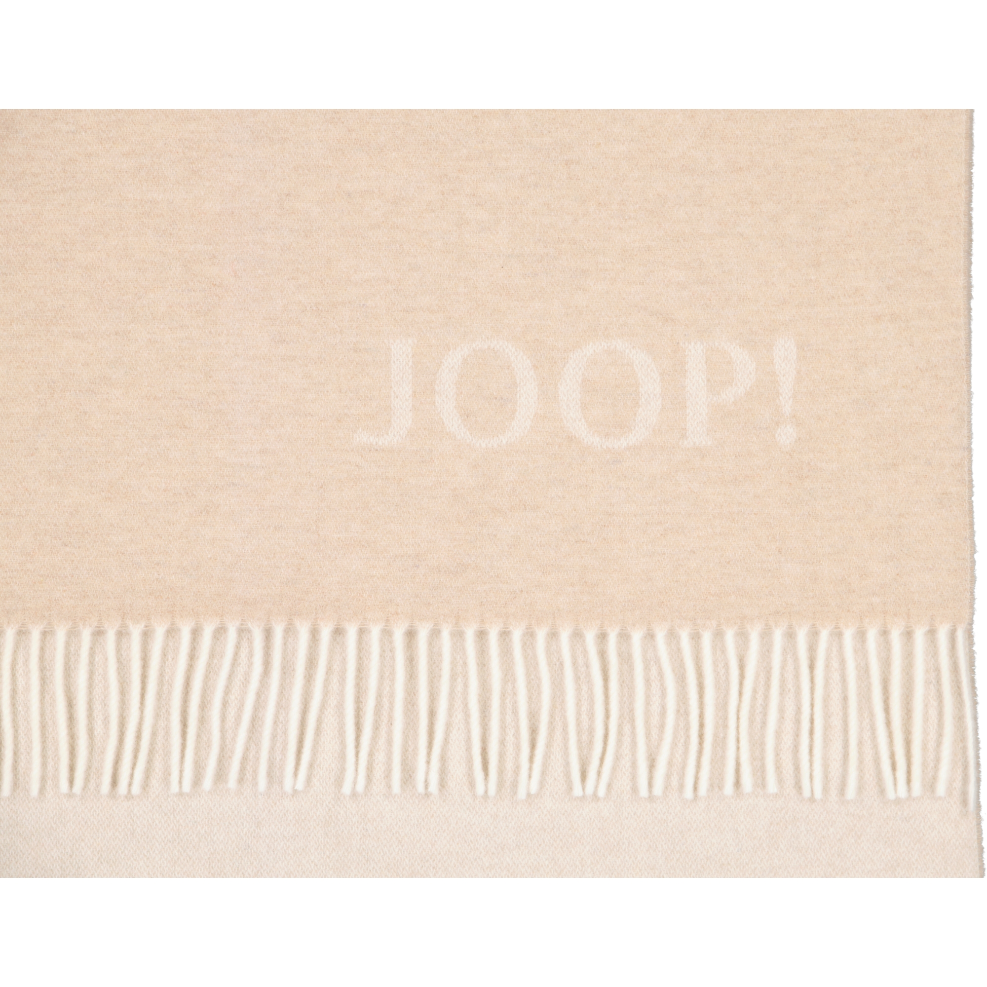 JOOP! Wohndecke Fine-Doubleface - Größe: 130x180 cm - Farbe: Creme-Natur