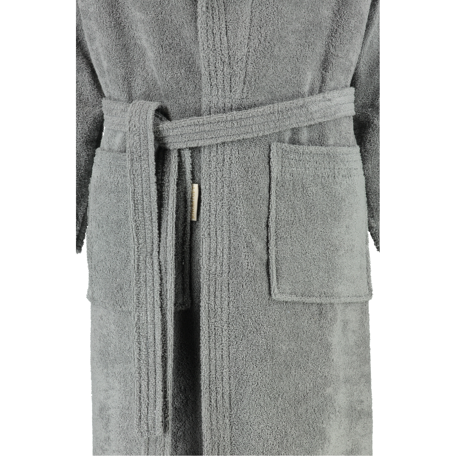 Rhomtuft - Bademantel Sir & Lady - Unisex - Farbe: kiesel - 85 - XL