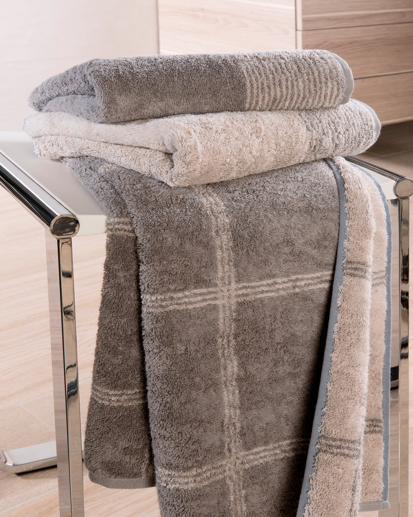 Cawö Handtücher Luxury Home Two-Tone 590 graphit - 70