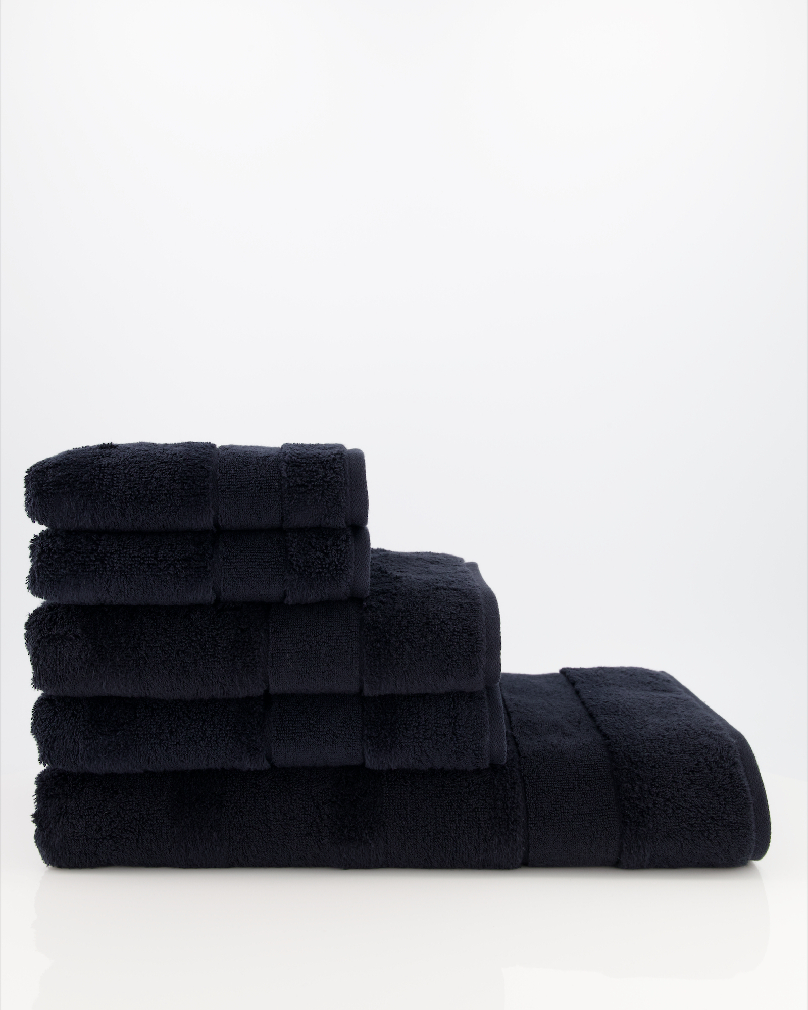 Cawö Handtücher Noblesse2 Uni 1002 schwarz - 906 - Handtuch 50x100 cm