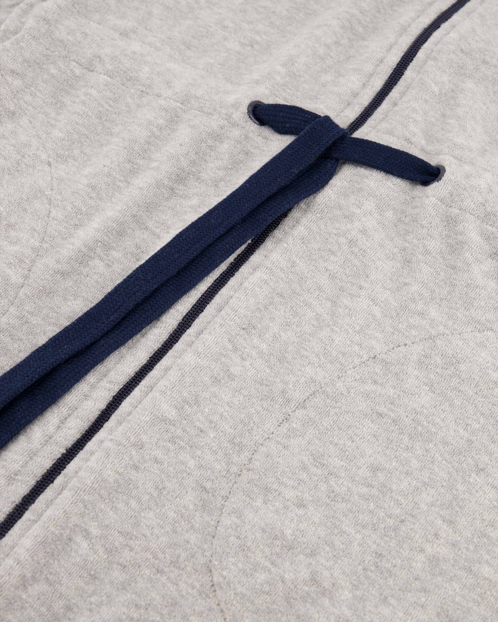 Cawö Home Bademäntel Damen Kurzmantel mit Kapuze Active 821 grau-melange-navy - 71