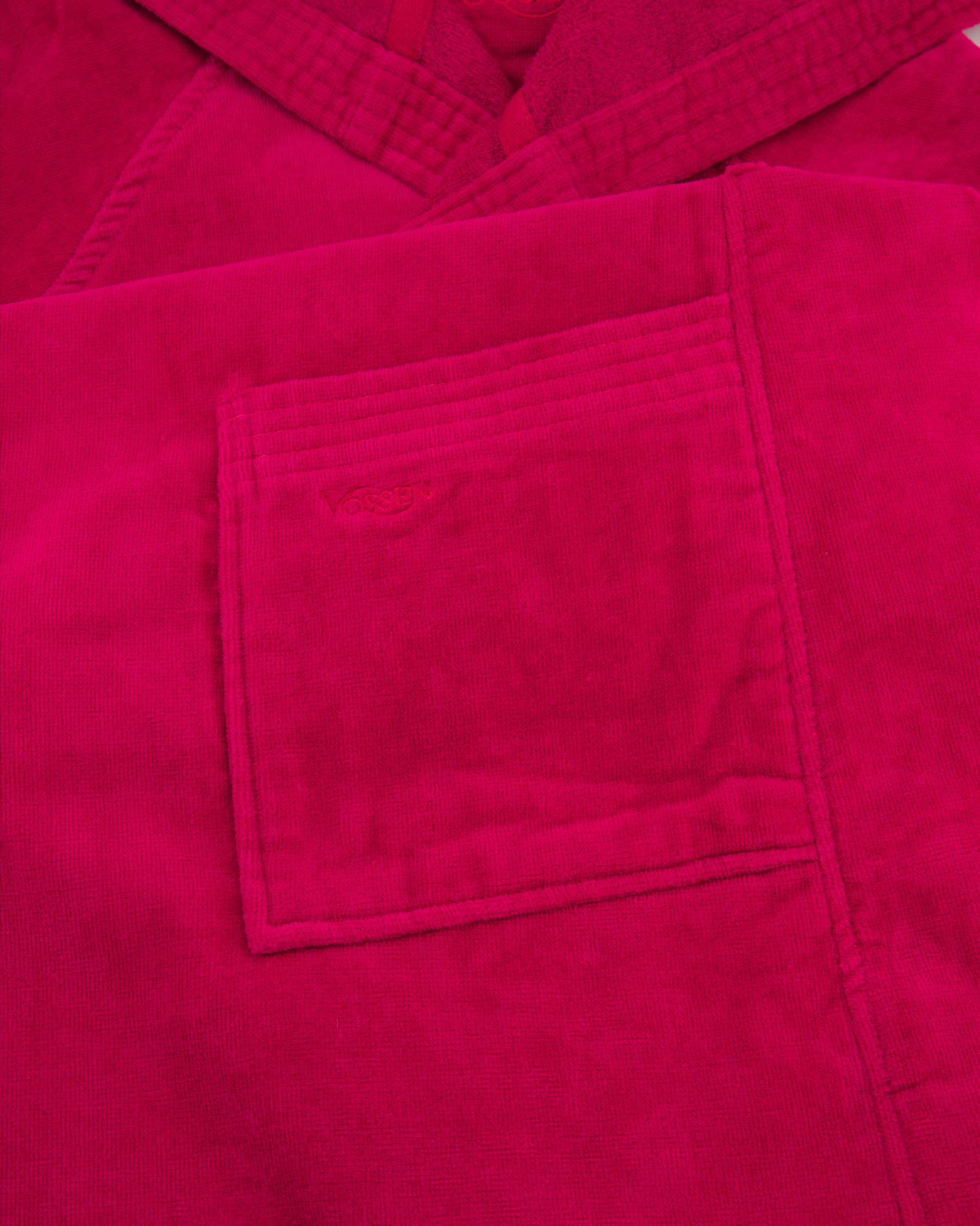 Vossen Bademäntel unisex Kurzmantel mit Kapuze Texas cranberry - 3770 - M