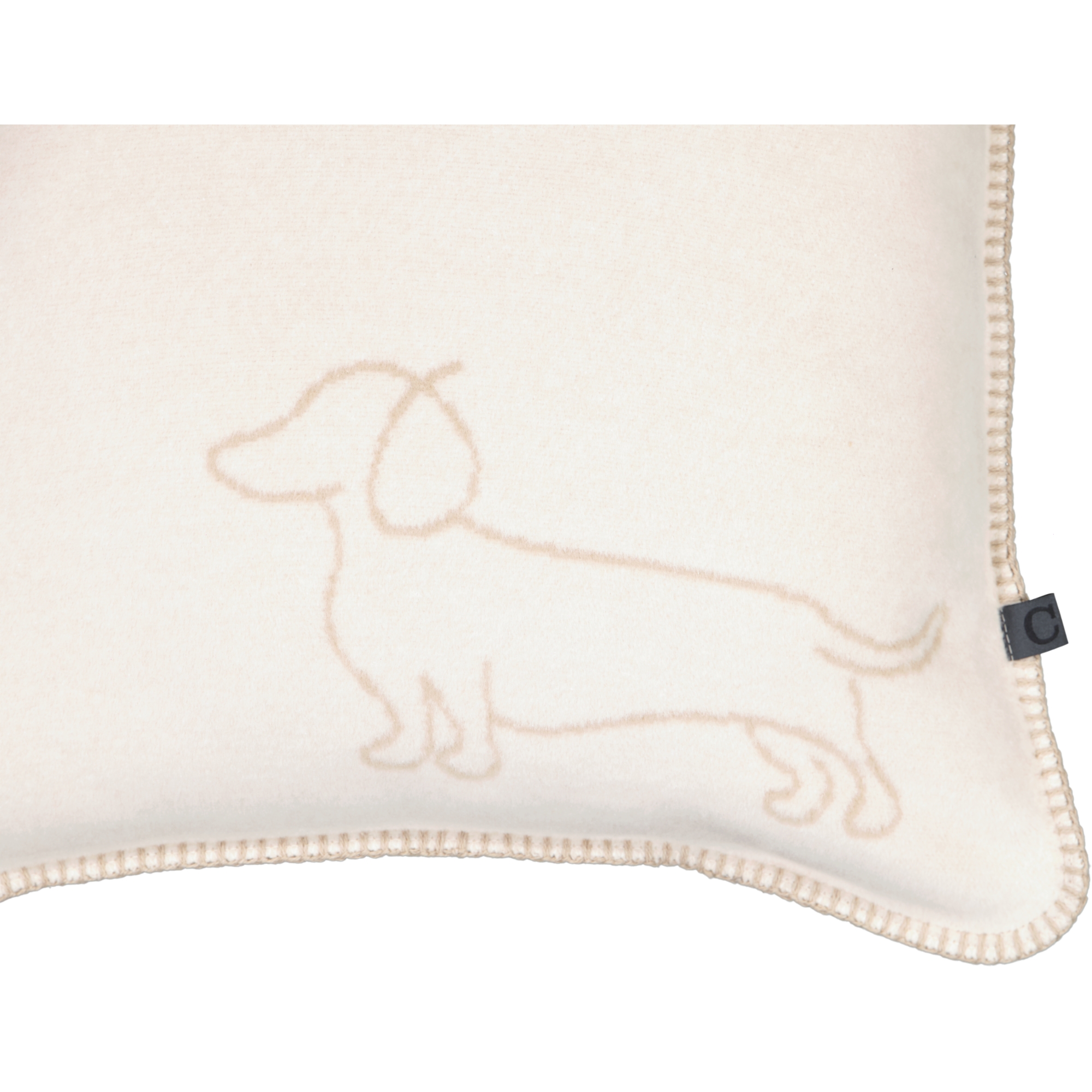 Cawö Kissenhüllen WE LOVE DOGS Companion 62480 natur/beige - 33 - 50x50 cm