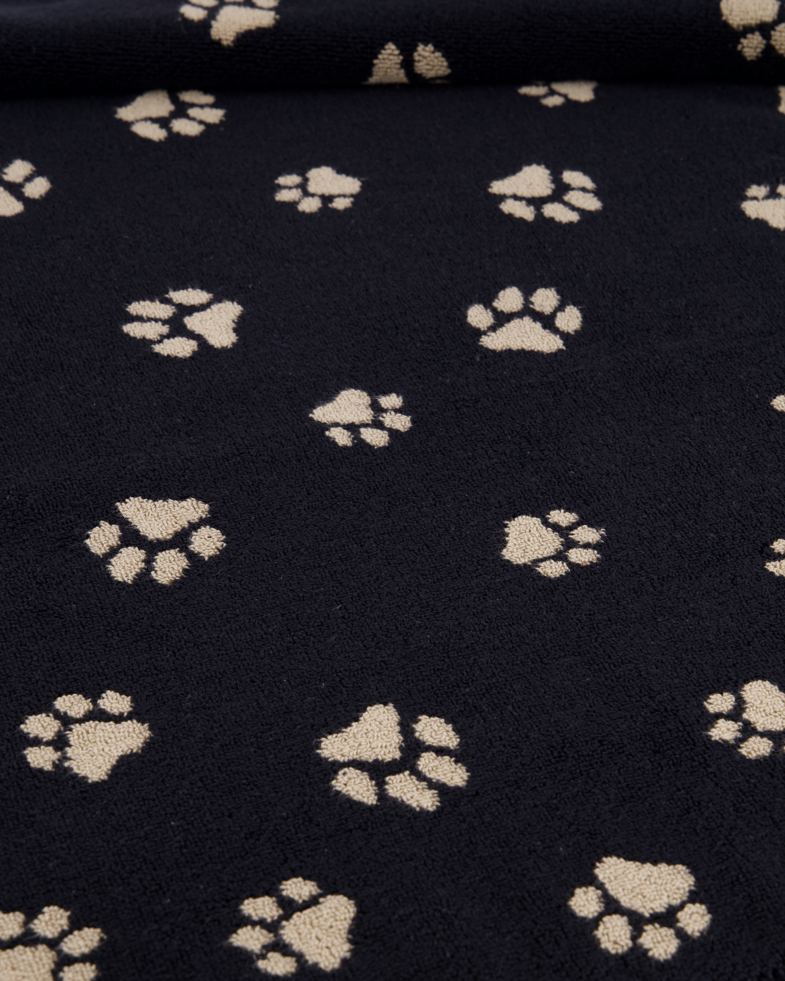 Cawö Badematten WE LOVE DOGS Paws 6247 schwarz/beige - 93 - 50x80 cm
