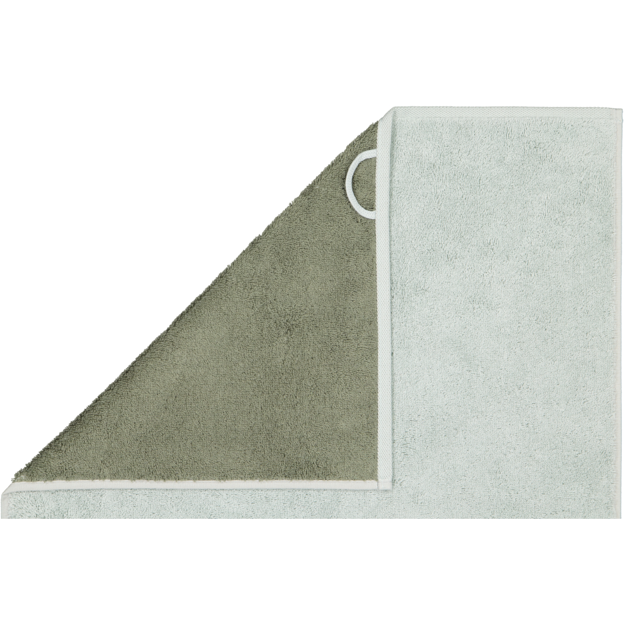 JOOP! Classic - Doubleface 1600 - Farbe: Salbei - 47 - Seiflappen 30x30 cm
