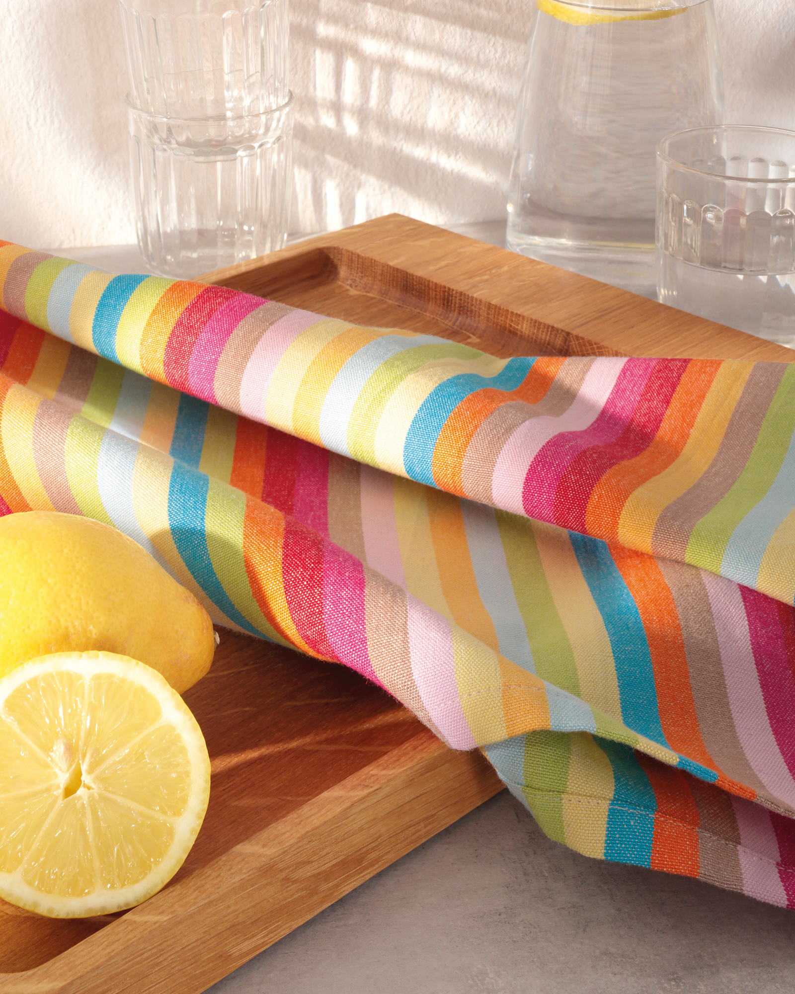 Cawö Home Geschirrtücher Cuisine Lifestyle Streifen 7008 multicolor - 25 - 50x70 cm
