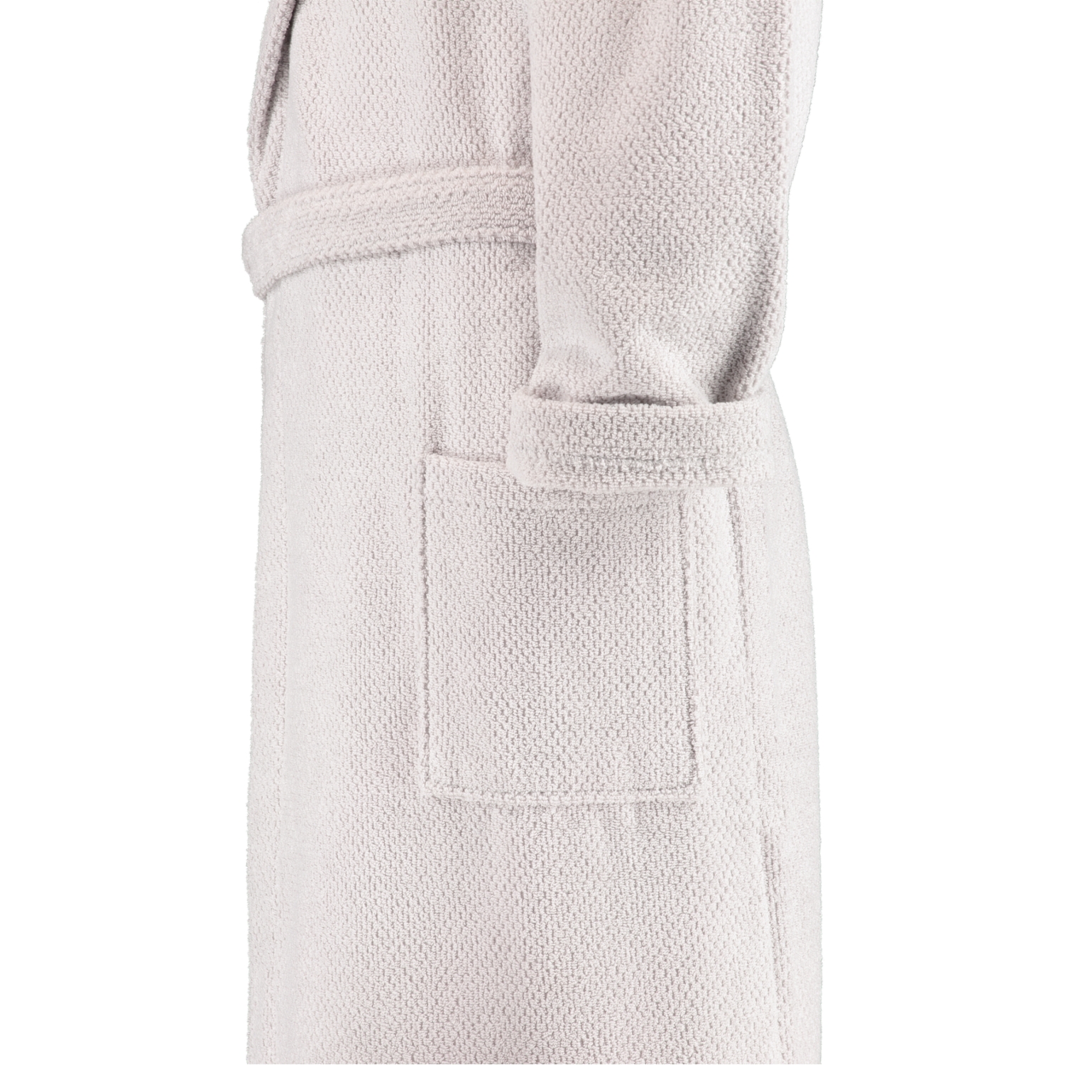 Rhomtuft RHOMTUFT Bademäntel unisex Kapuze Baronesse perlgrau - 11