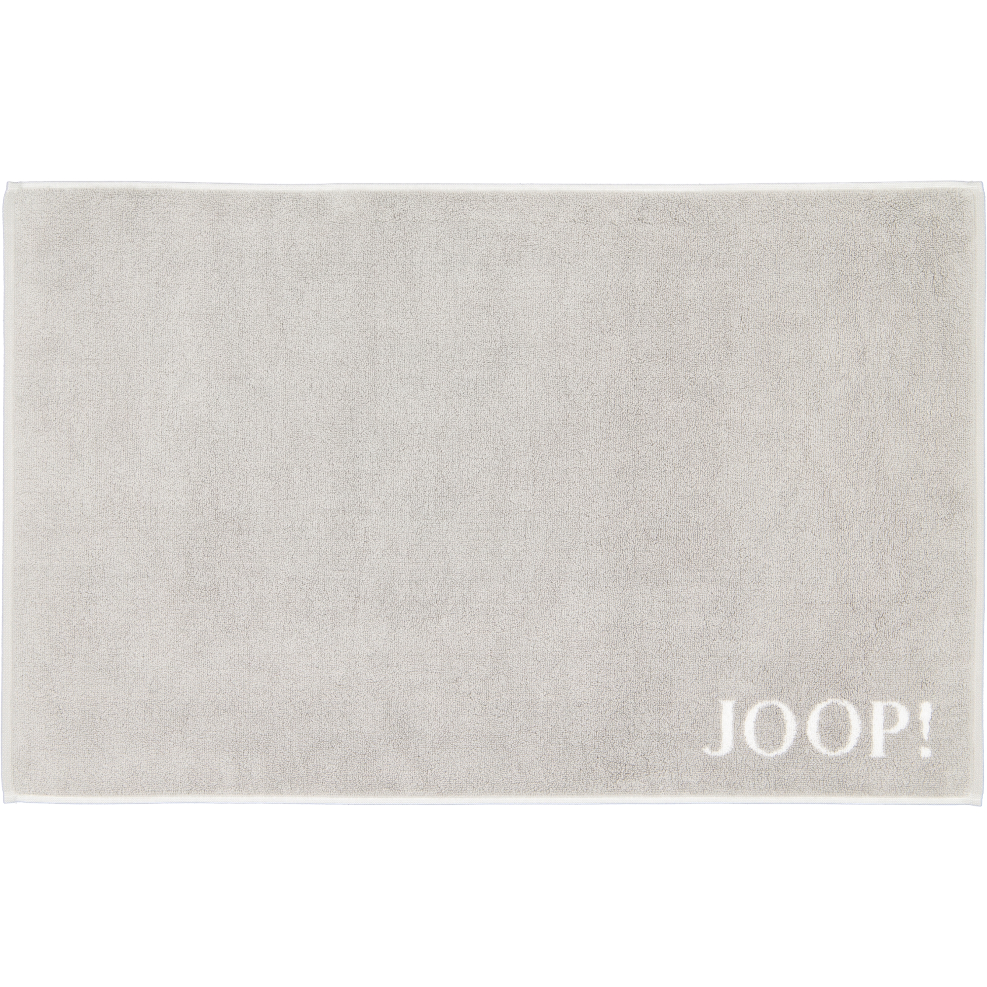 JOOP! Classic - Doubleface Badematte 1600 - 50x80 cm - Farbe: Silber/Weiß - 76