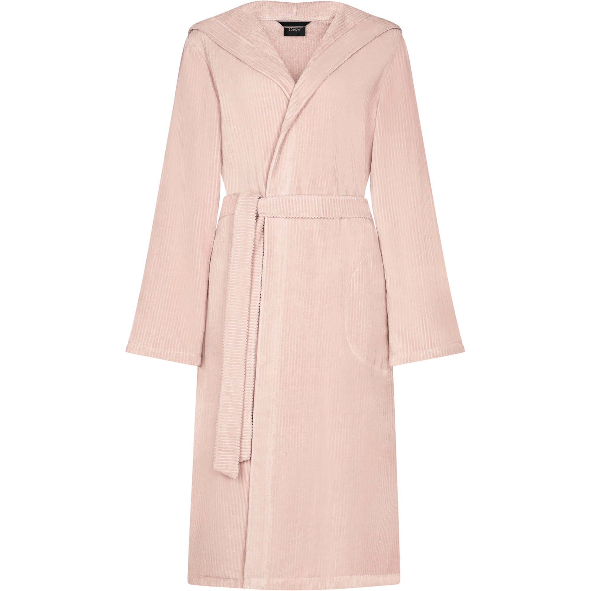 Cawö Bademäntel Damen Kapuze Cord-Optik 6140 puder - 383
