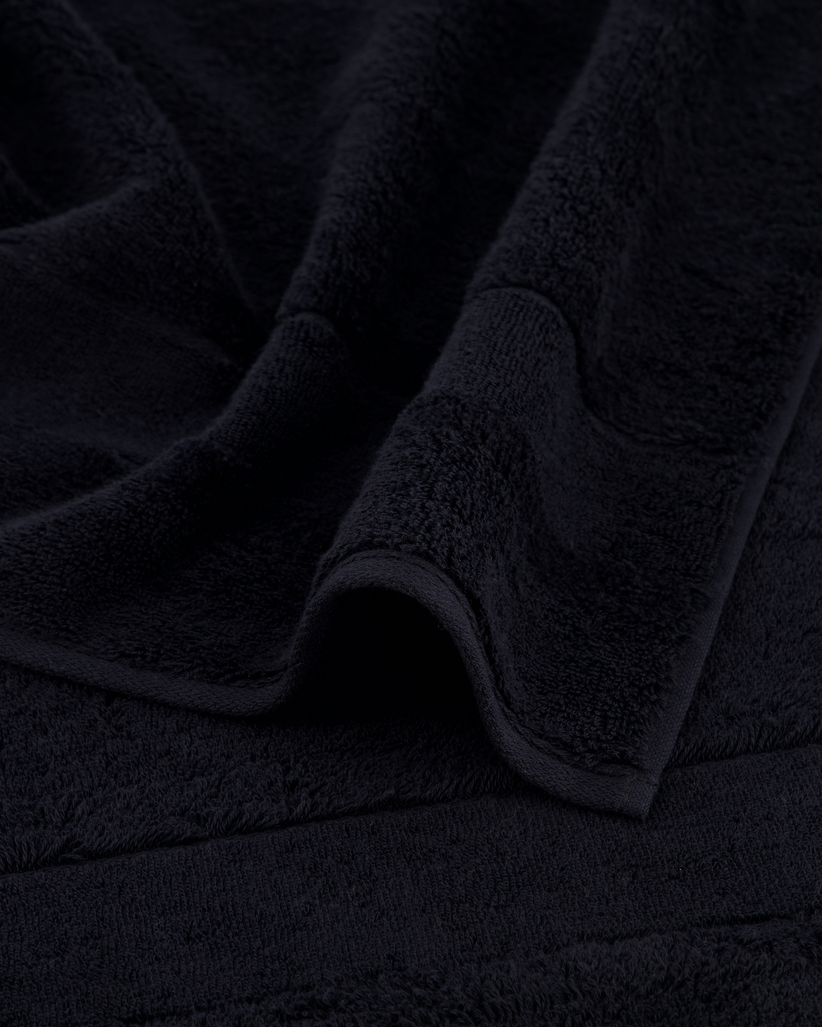 Cawö Handtücher Noblesse2 Uni 1002 schwarz - 906 - Handtuch 50x100 cm