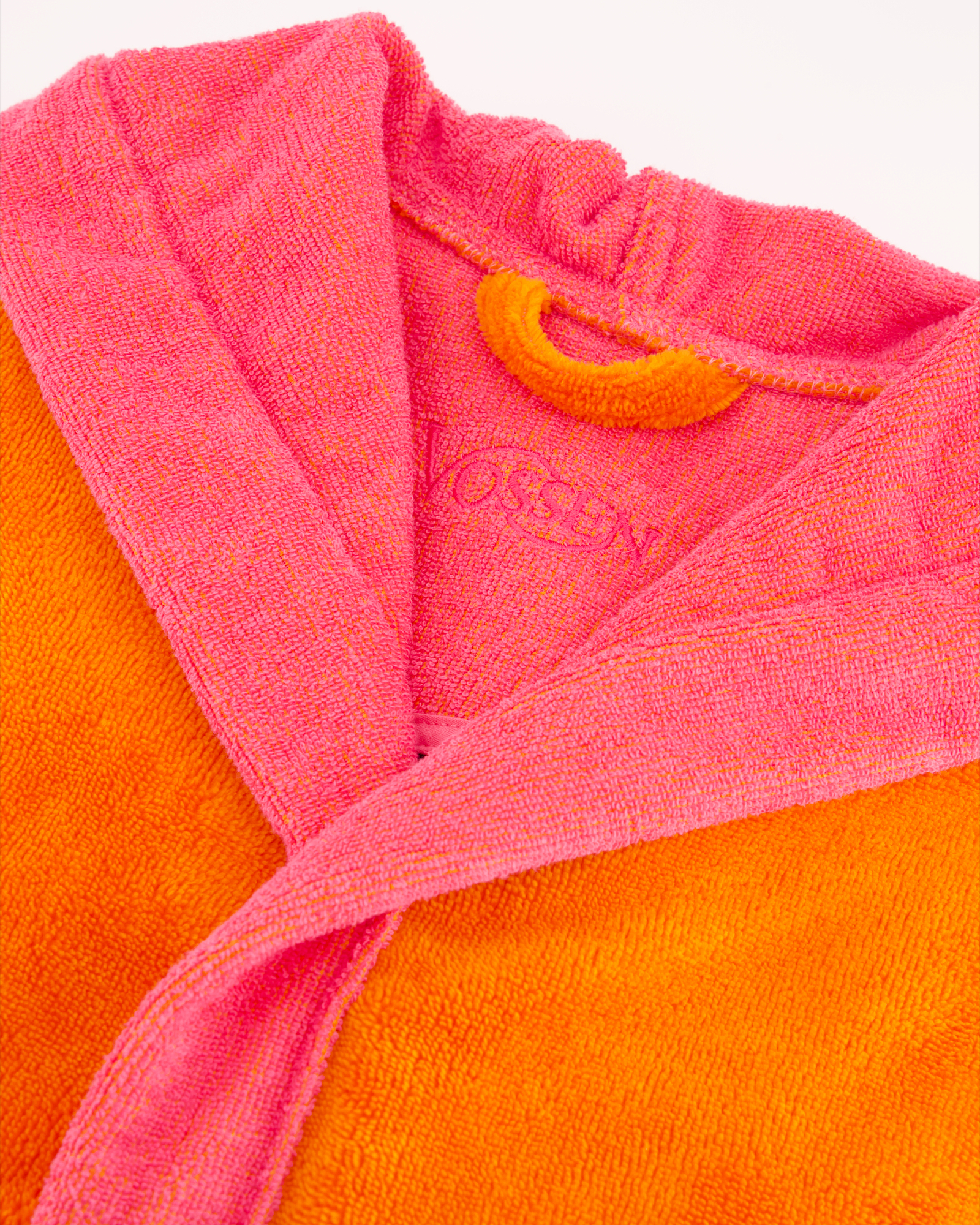 Vossen Bademäntel unisex Kapuze Poppy electric orange/prim rose - 0033
