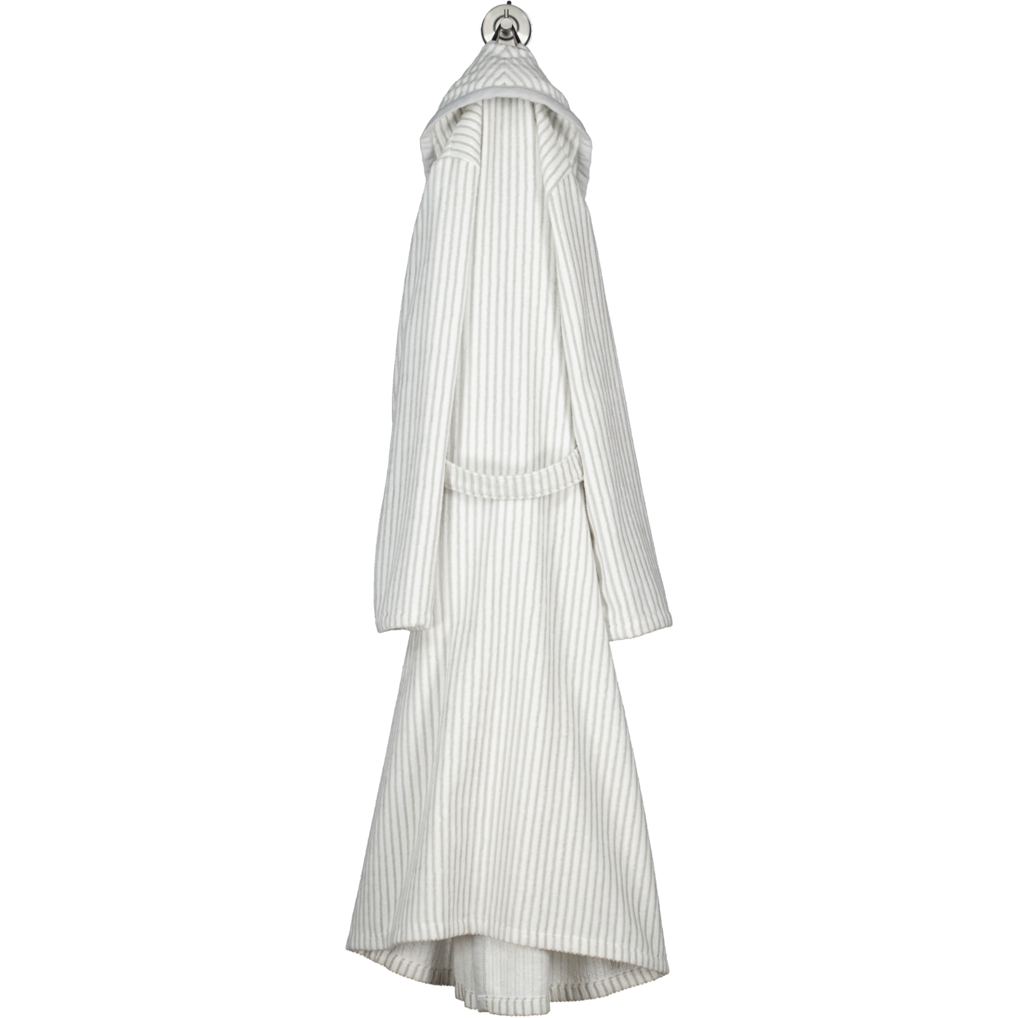 Cawö Bademäntel Damen Schalkragen 3423 weiss-silber - 76