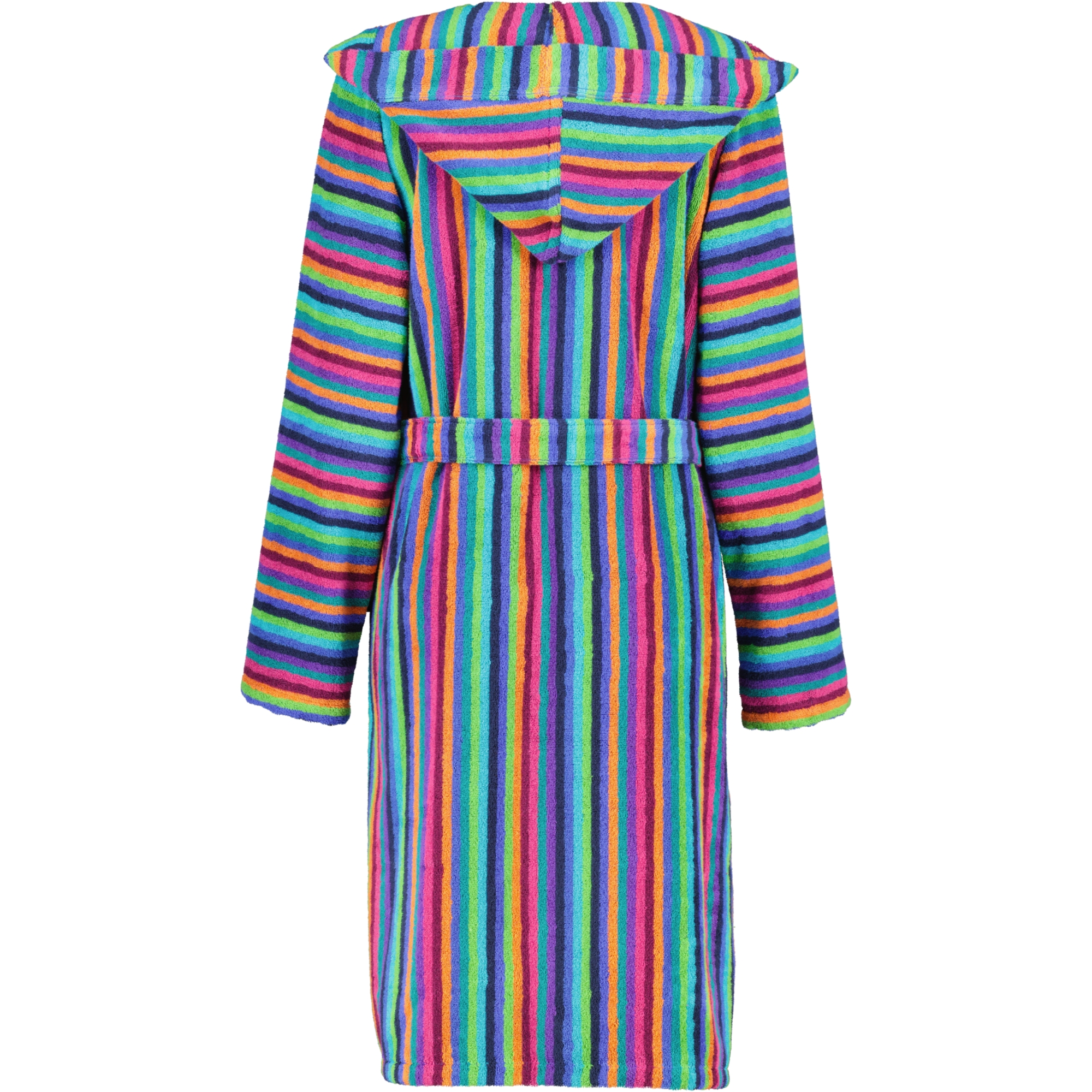 Cawö - Damen Kurzmantel Walkfrottier - Kapuze 7049 - Farbe: 84 - multicolor