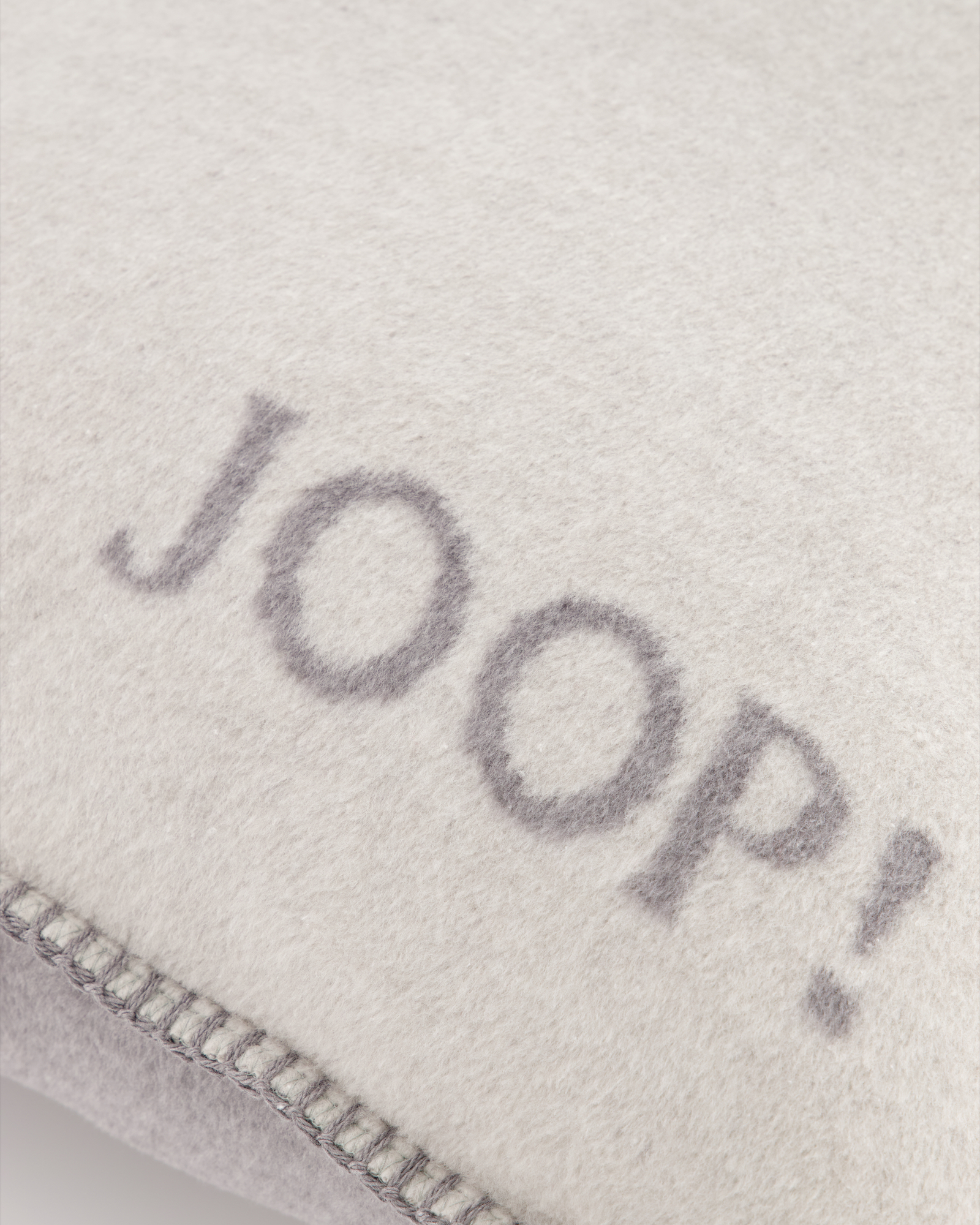 JOOP! Kissenhülle Uni-Doubleface - Größe: 50x50 cm - Farbe: Rauch-Graphit