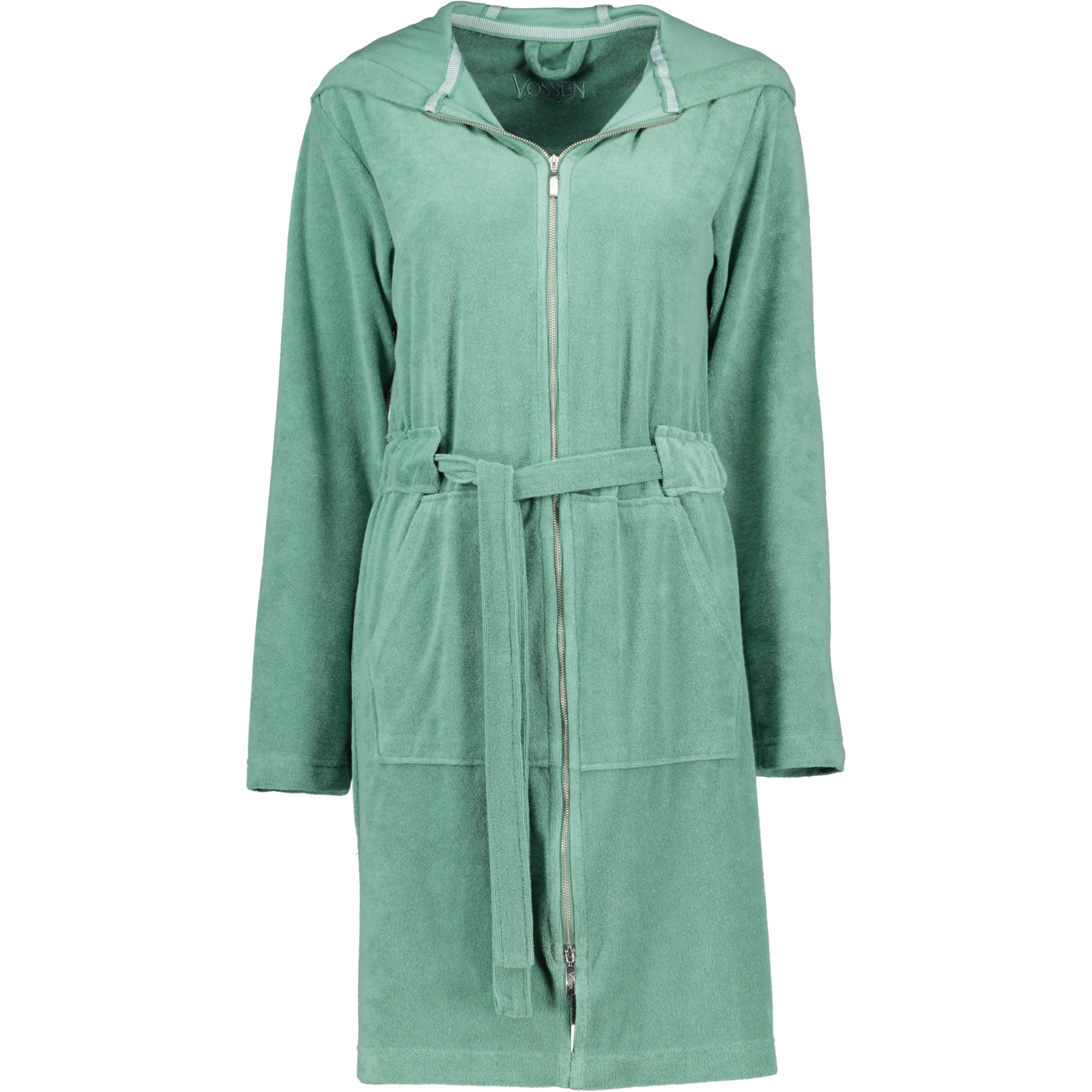 Vossen Bademäntel Damen Kurzmantel mit Kapuze Tampa evergreen - 5525