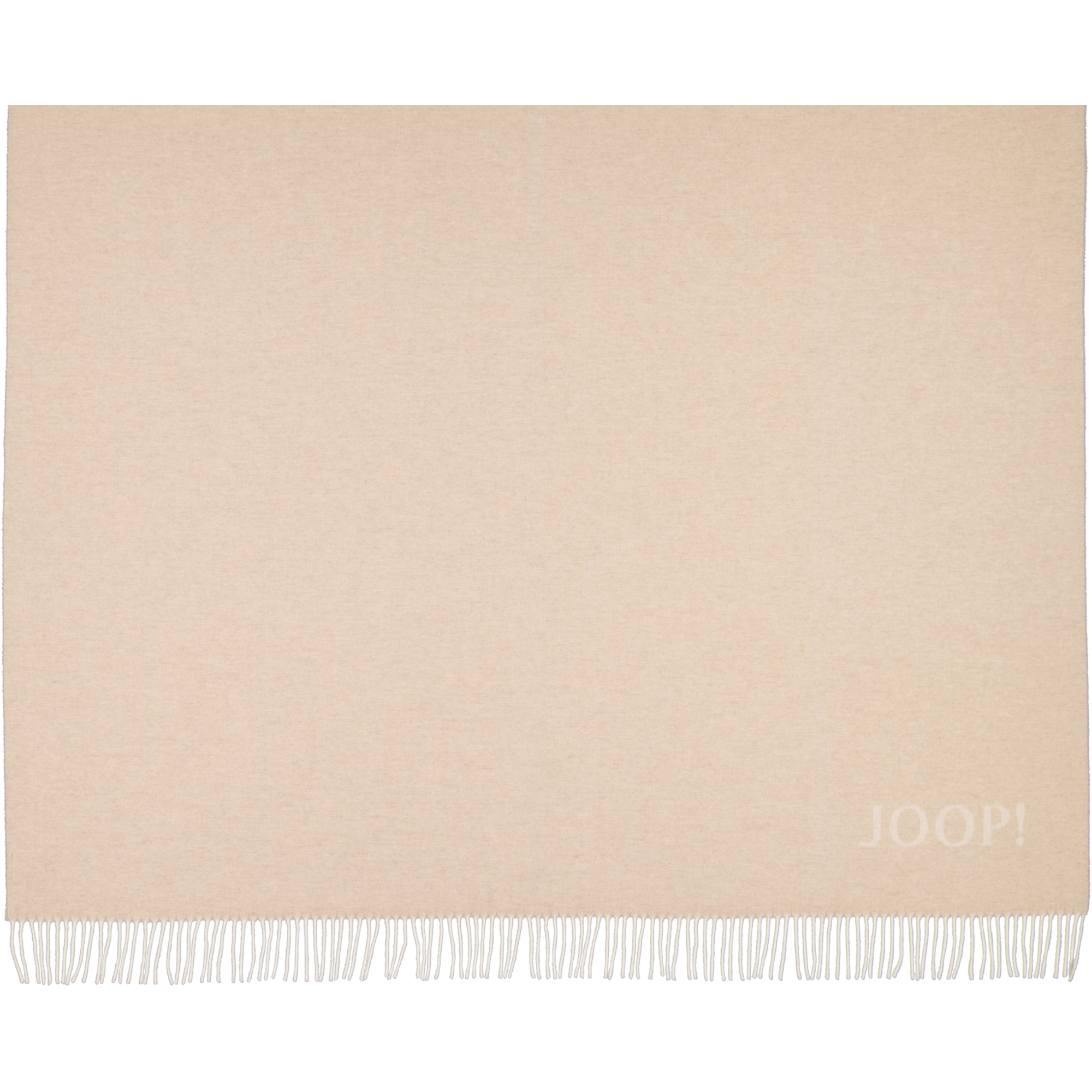 JOOP! Wohndecke Fine-Doubleface - Größe: 130x180 cm - Farbe: Creme-Natur
