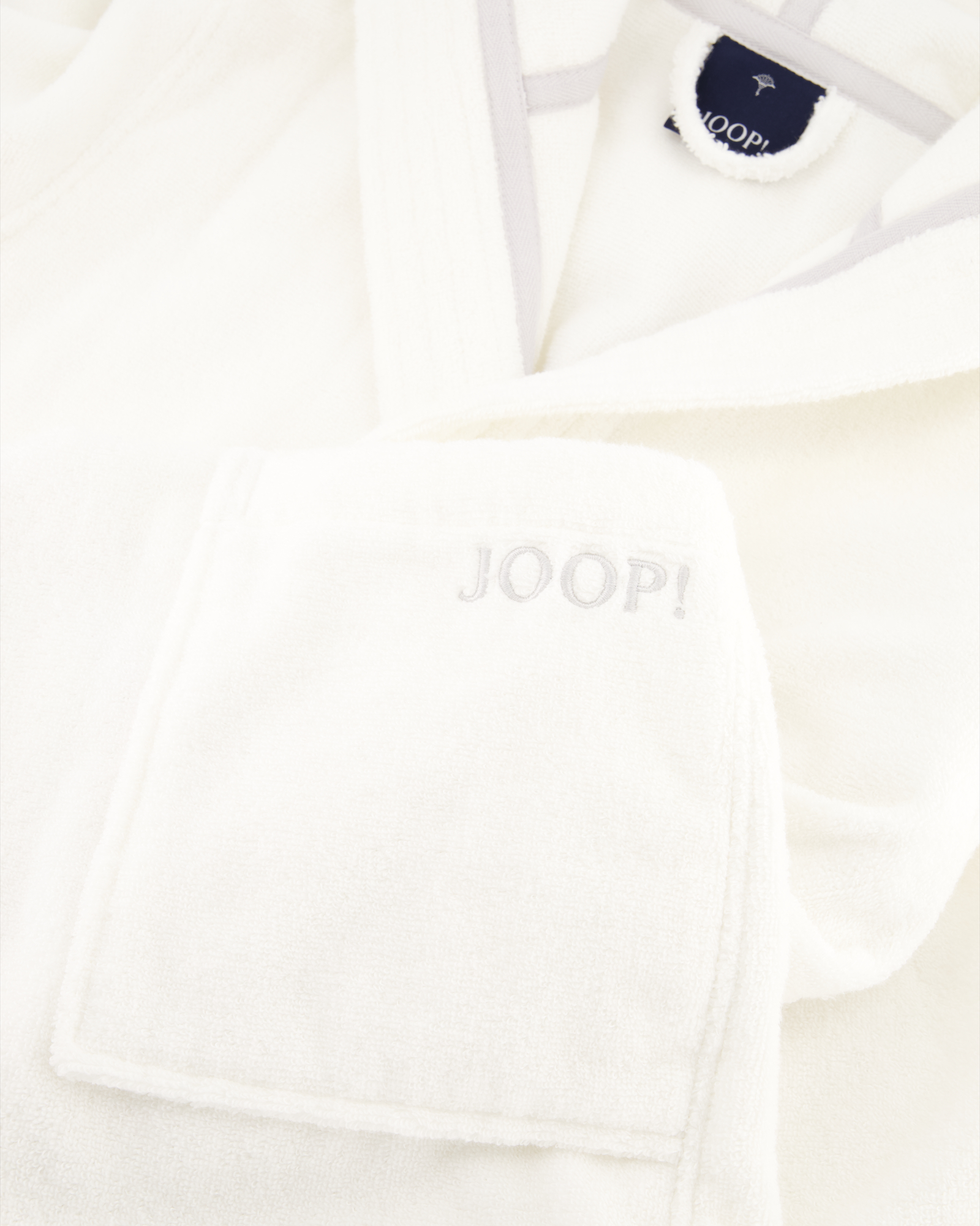 JOOP! Damen Bademantel - Kapuze 1649 - Farbe: Weiß - 600