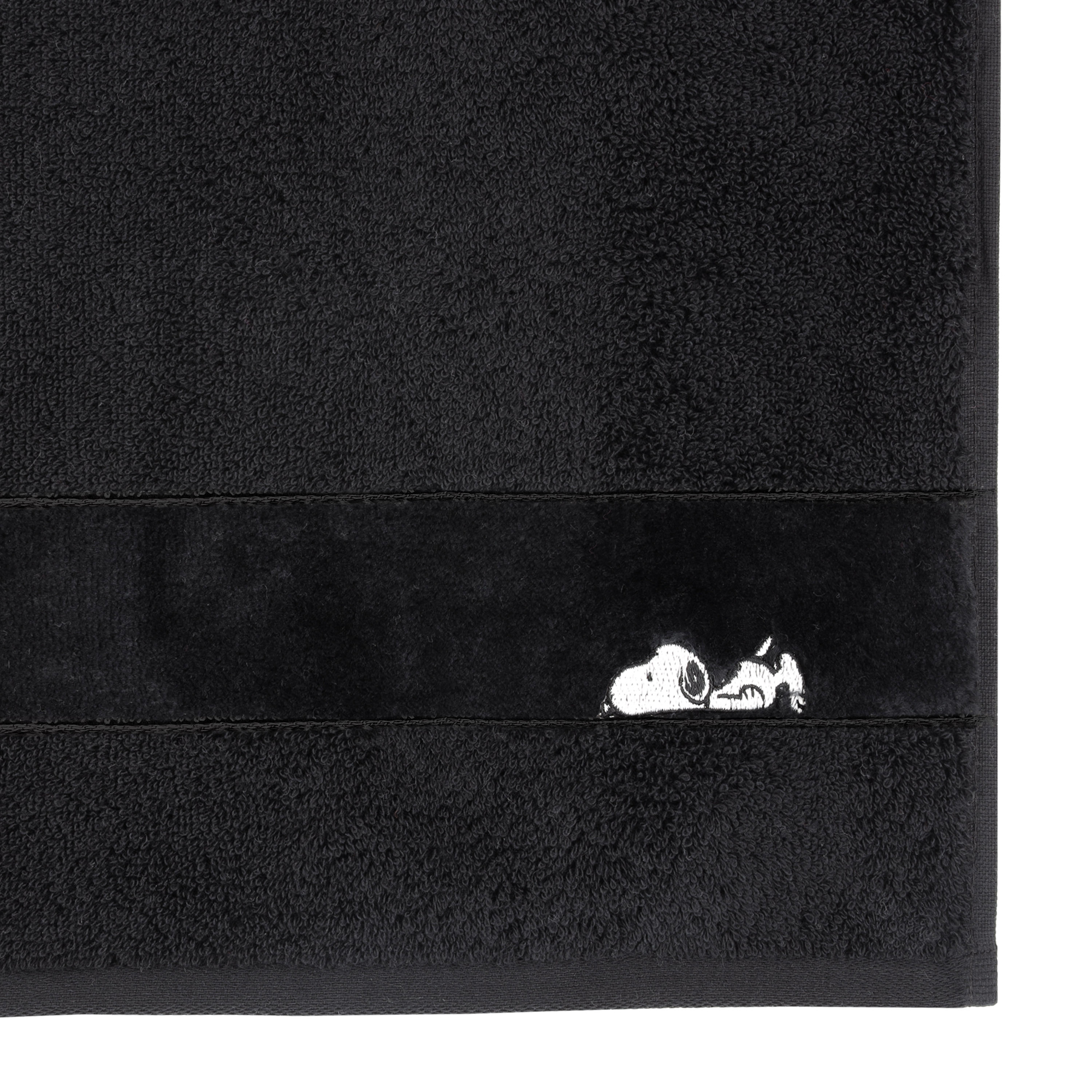 Vossen Handtücher PEANUTS Sleepy Snoopy schwarz - 7900