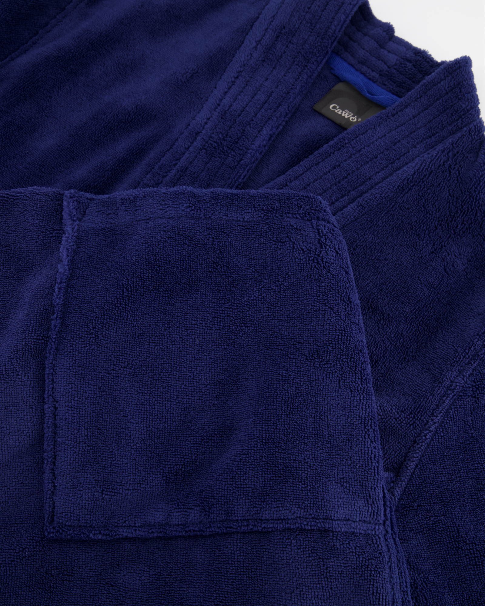 Cawö Home Herren Bademantel Kimono 800 - Farbe: nachtblau - 11 - S