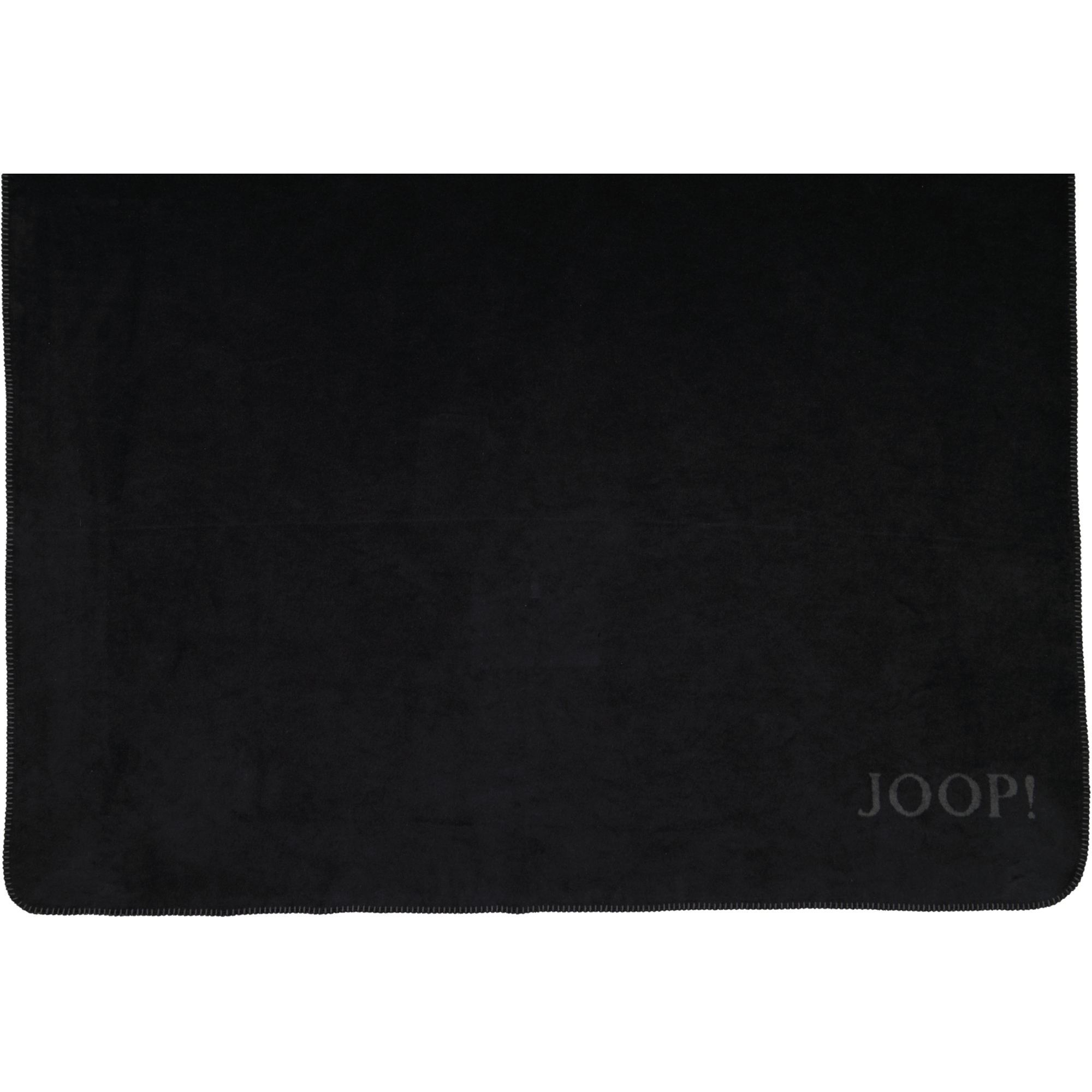 JOOP! Wohndecken Uni-Doubleface Schwarz-Anthrazit - 150x200 cm