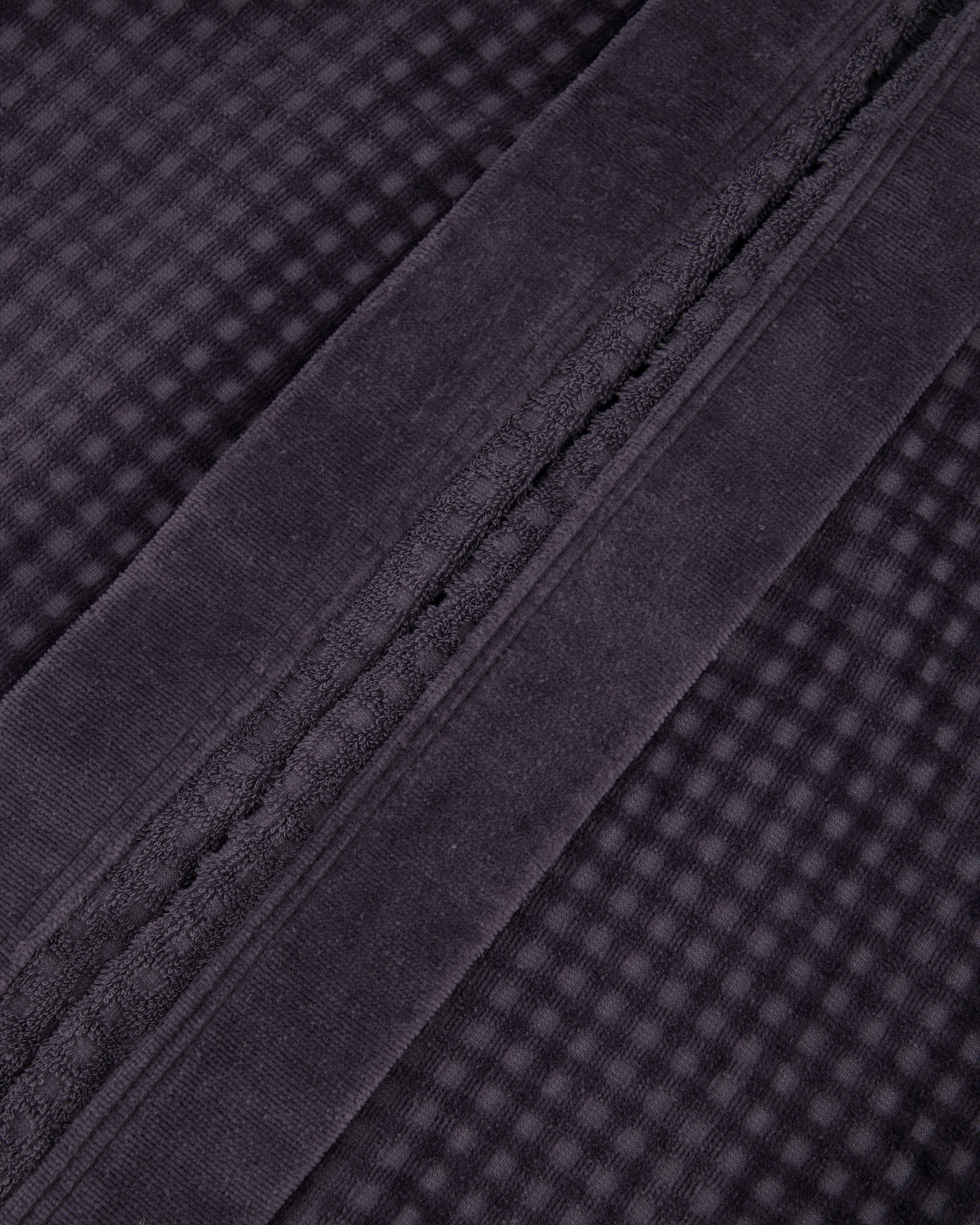 Cawö Bademäntel Herren Kimono 3714 anthrazit - 774
