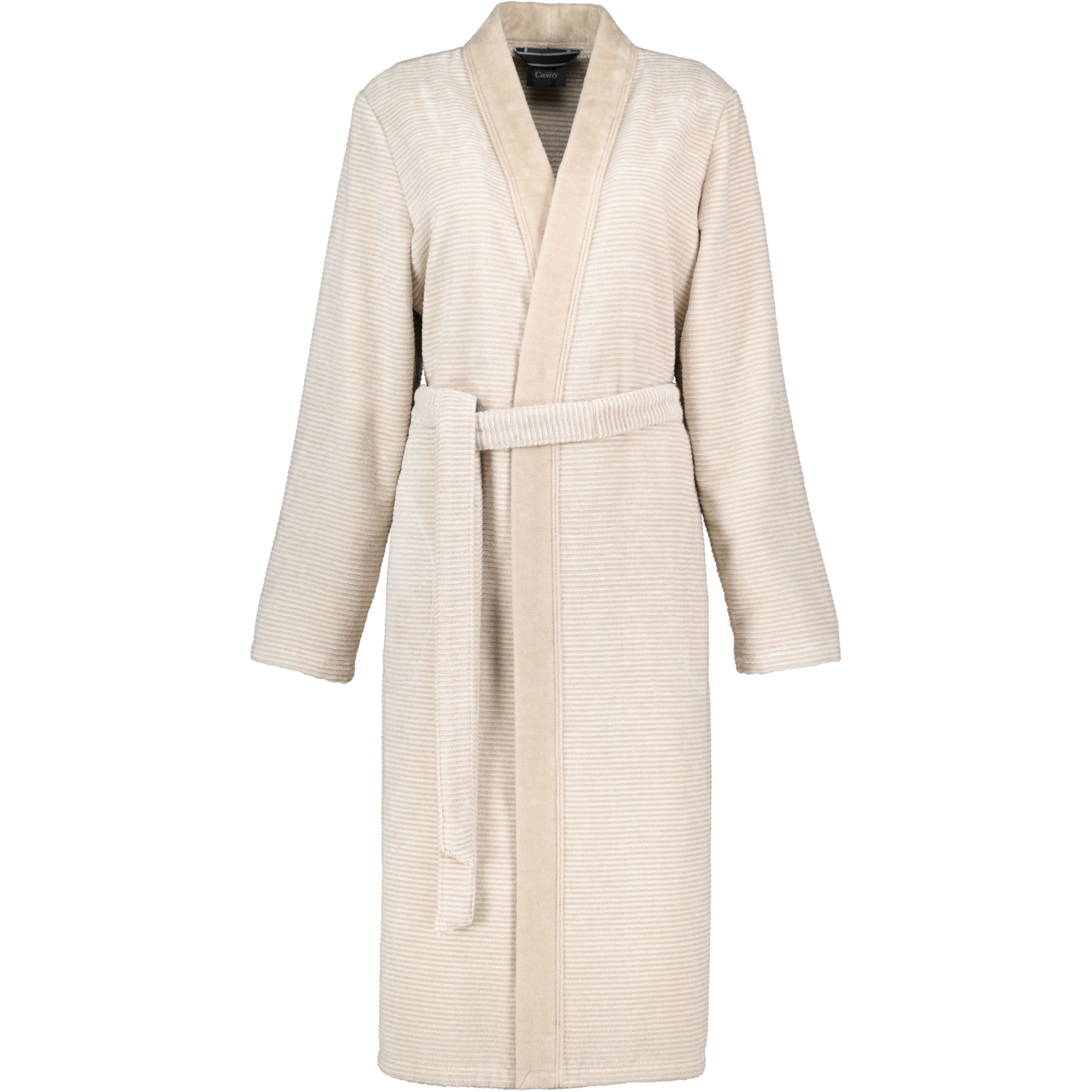 Cawö Bademäntel Damen Kimono Two-Tone 6431 natur - 33