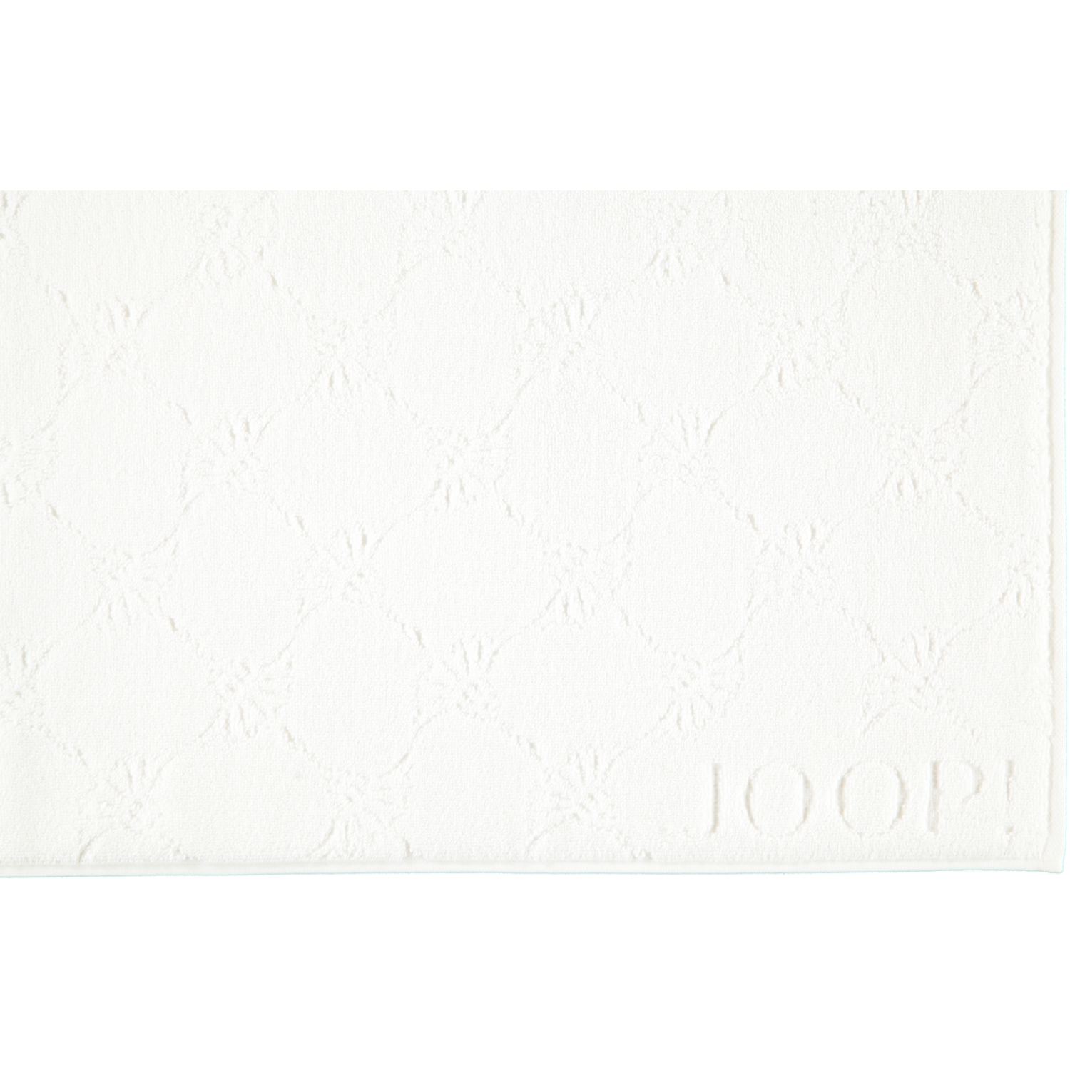 JOOP Uni Cornflower Badematte 1670 - 50x80 cm - Farbe: weiß - 600