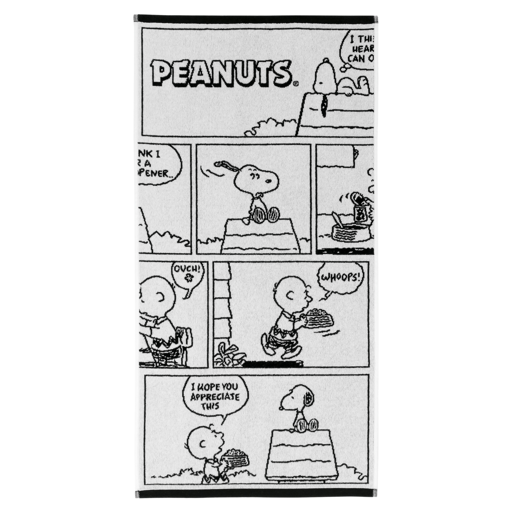 Vossen Handtücher PEANUTS Moments black-white - 0001