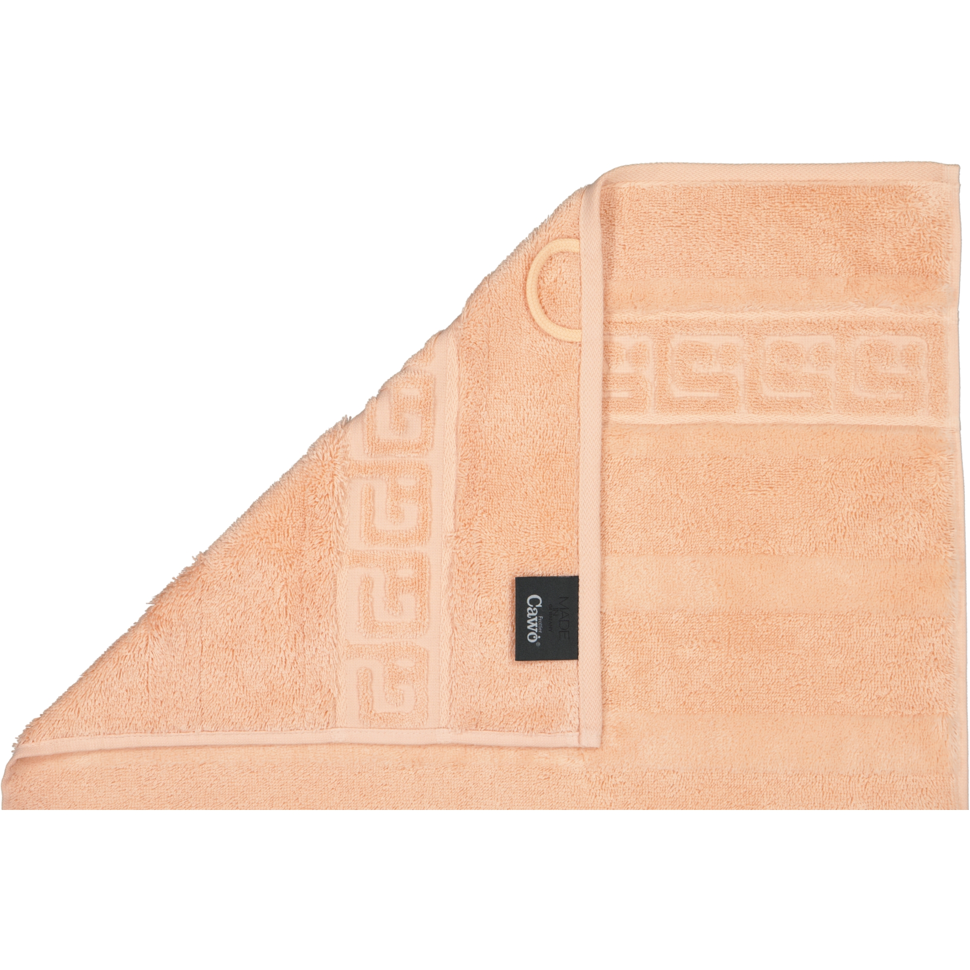 Cawö - Noblesse Uni 1001 - Farbe: 368 - lachs - Gästetuch 30x50 cm