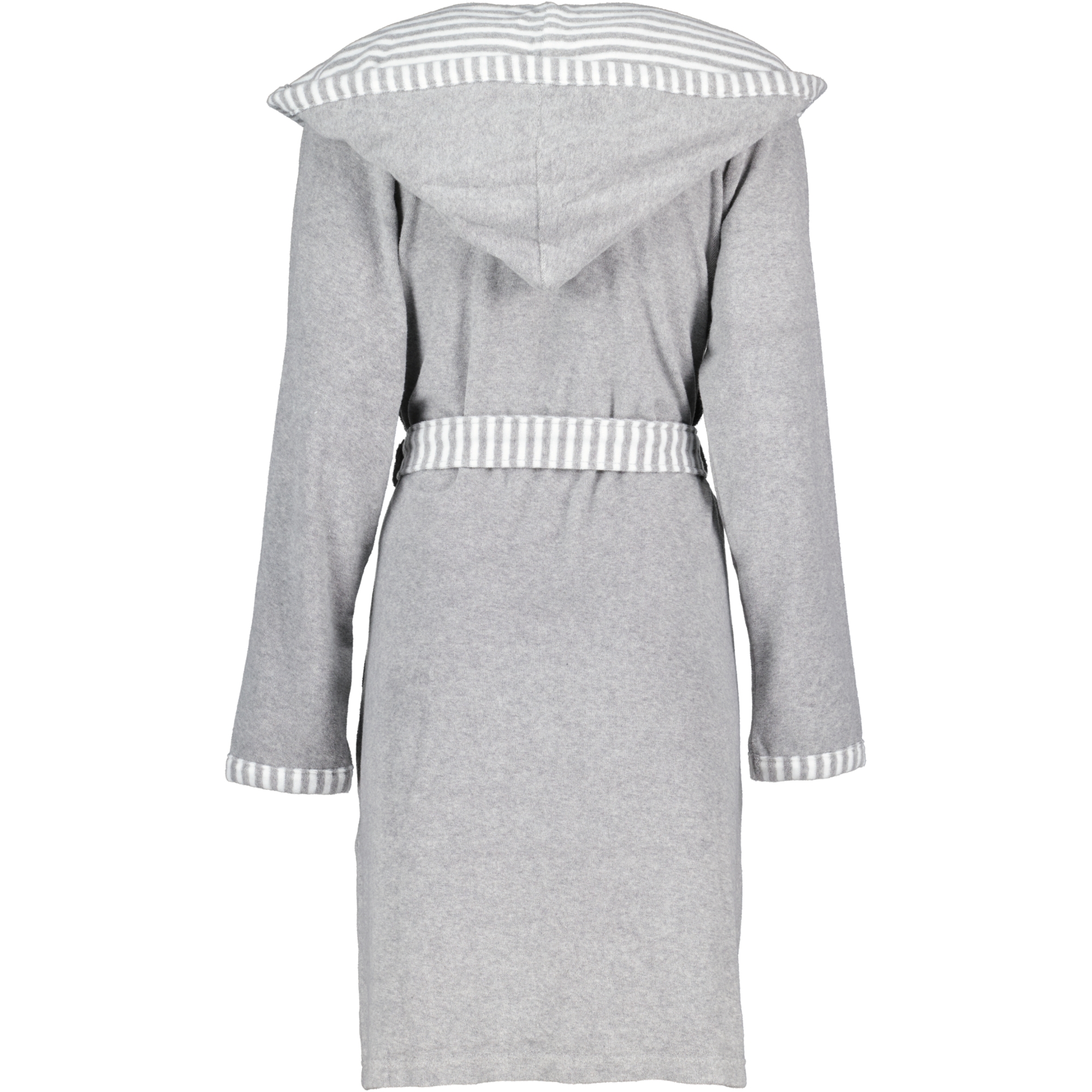 Vossen Bademäntel Damen Kurzmantel mit Kapuze Juno grau melange - 7380