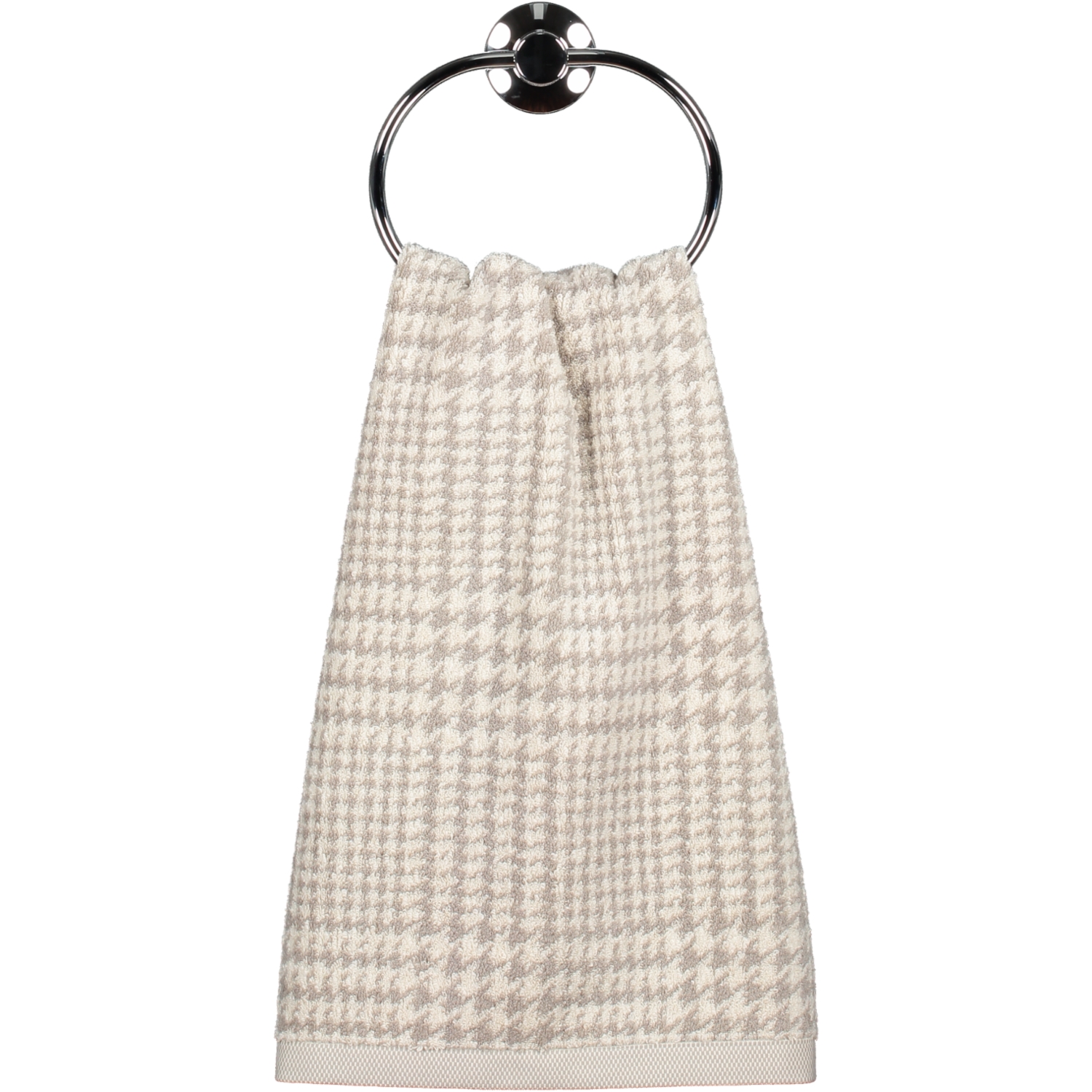 Möve - Brooklyn Glencheck - Farbe:  nature/cashmere - 071 (1-0569/8970) - Handtuch 50x100 cm