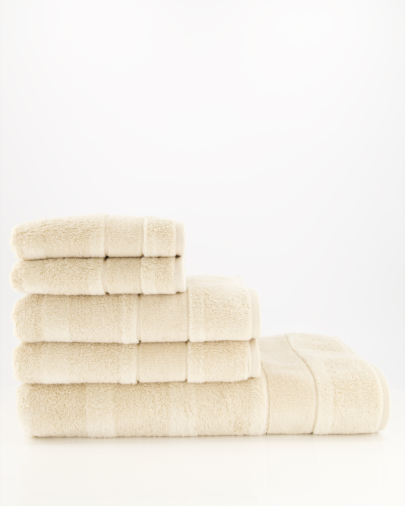 Cawö Handtücher Noblesse2 Uni 1002 beige - 370 - Gästetuch 30x50 cm