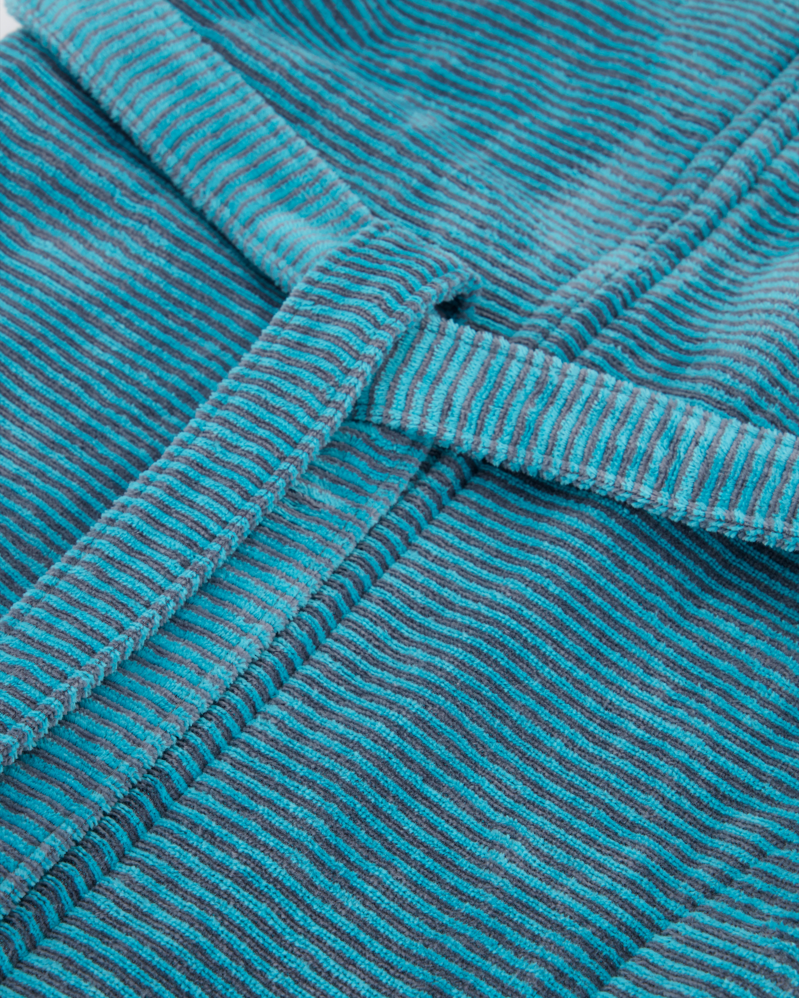 Cawö Bademäntel Damen Kapuze Two-Tone 6432 türkis - 47