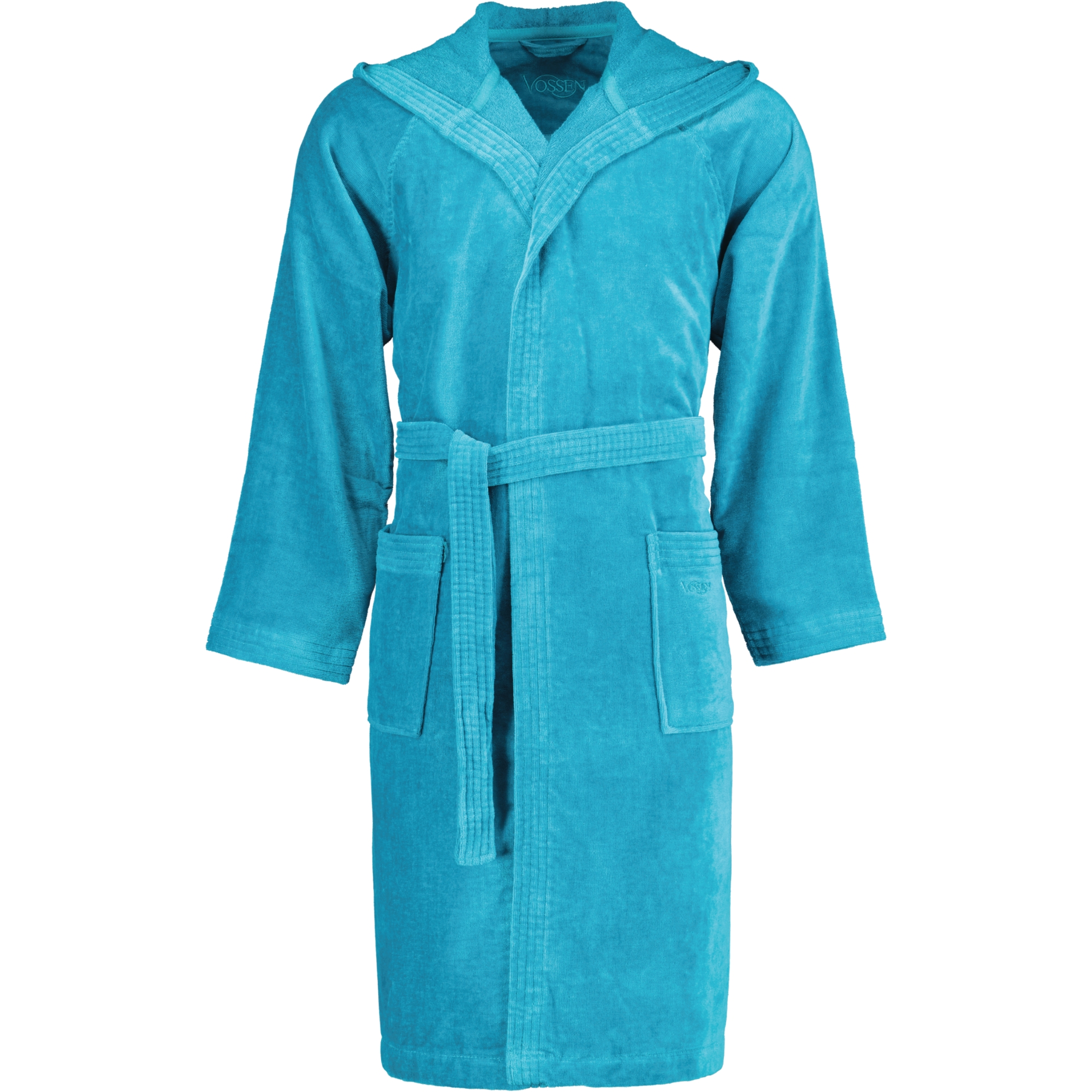Vossen Bademäntel unisex Kurzmantel mit Kapuze Texas lagoon - 5890