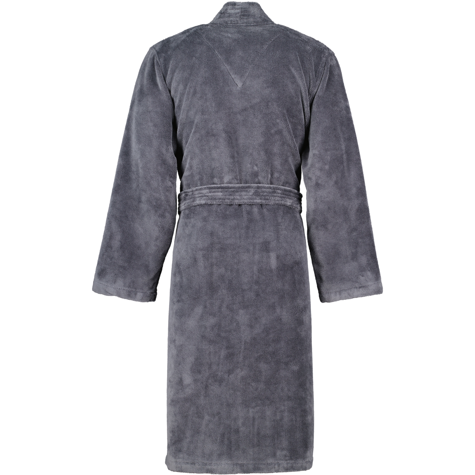 Cawö Home Herren Bademantel Kimono 800 - Farbe: anthrazit - 71 (807) - schlanke Größe 110