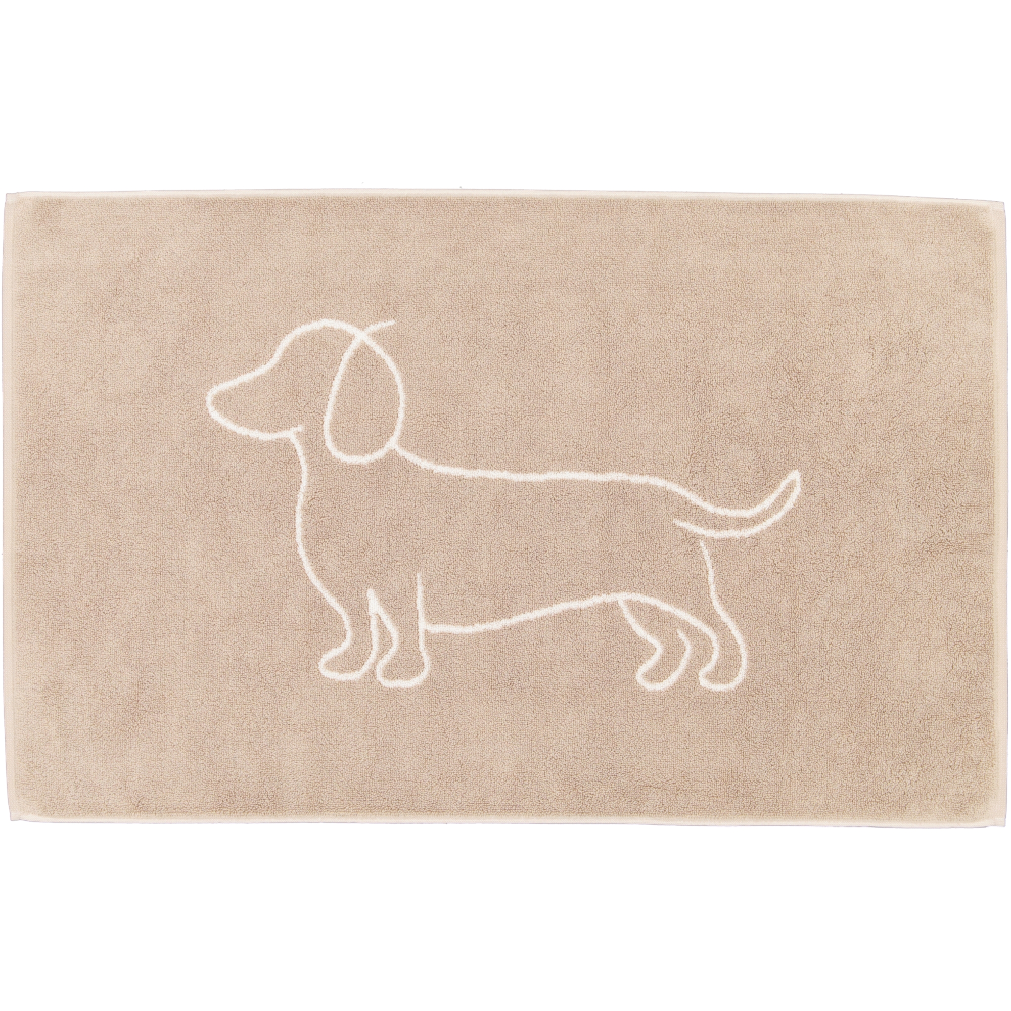 Cawö Badematten WE LOVE DOGS Companion 6248 natur/beige - 33 - 50x80 cm